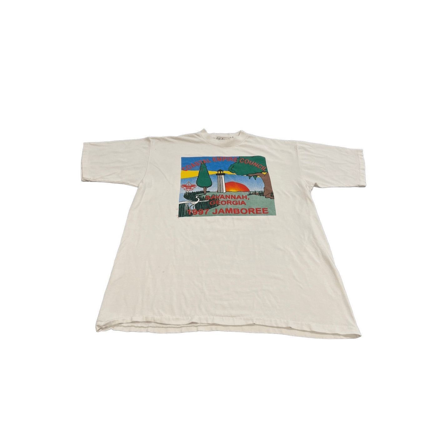 Vintage Vintage RARE 1997 Savannah Jamboree TShirt single stitch mad Size US XL / EU 56 / 4 - 1 Thumbnail