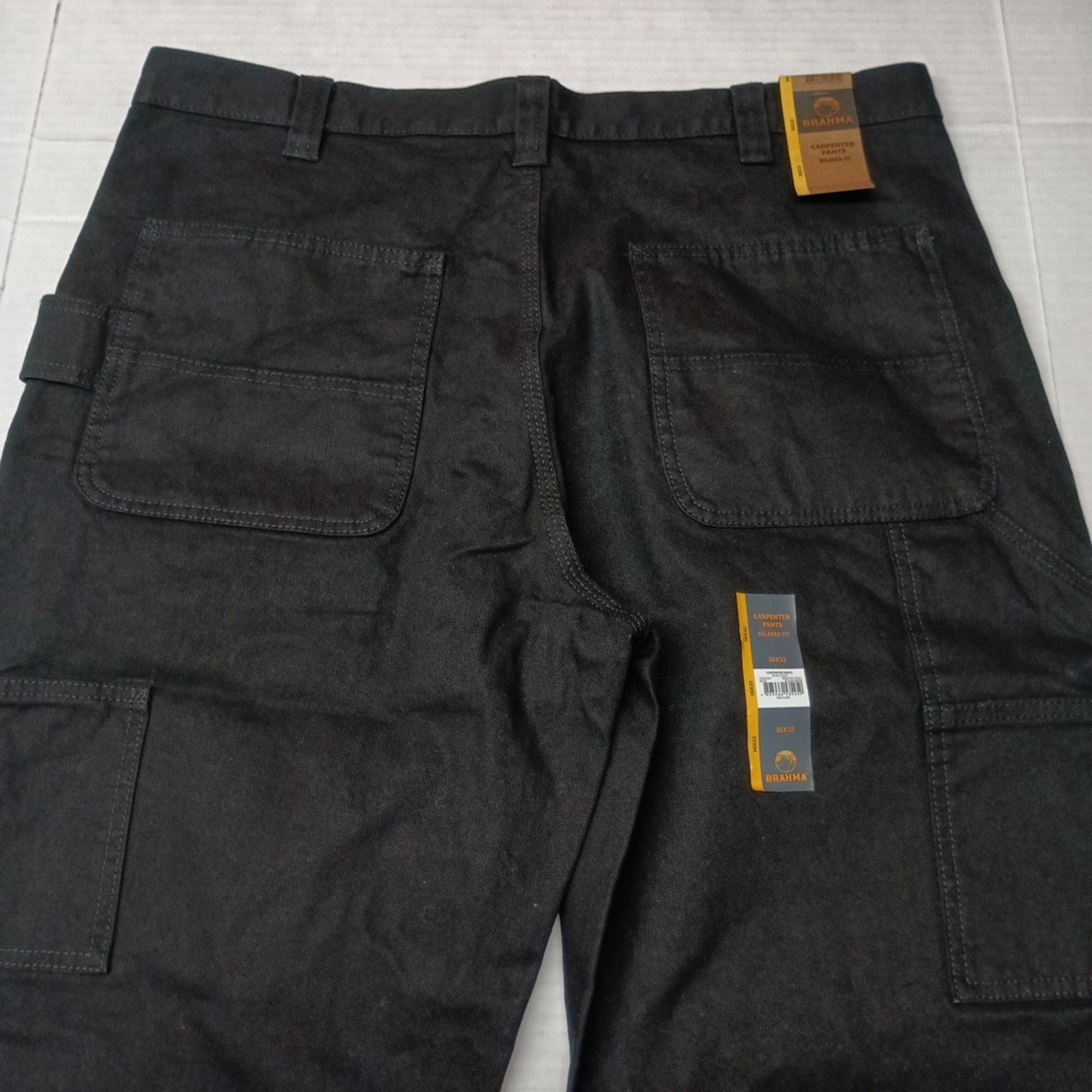 Other Brahma Work Carpenter Pants Men's Size 36x32 Black Relaxed Size US 36 / EU 52 - 8 Thumbnail