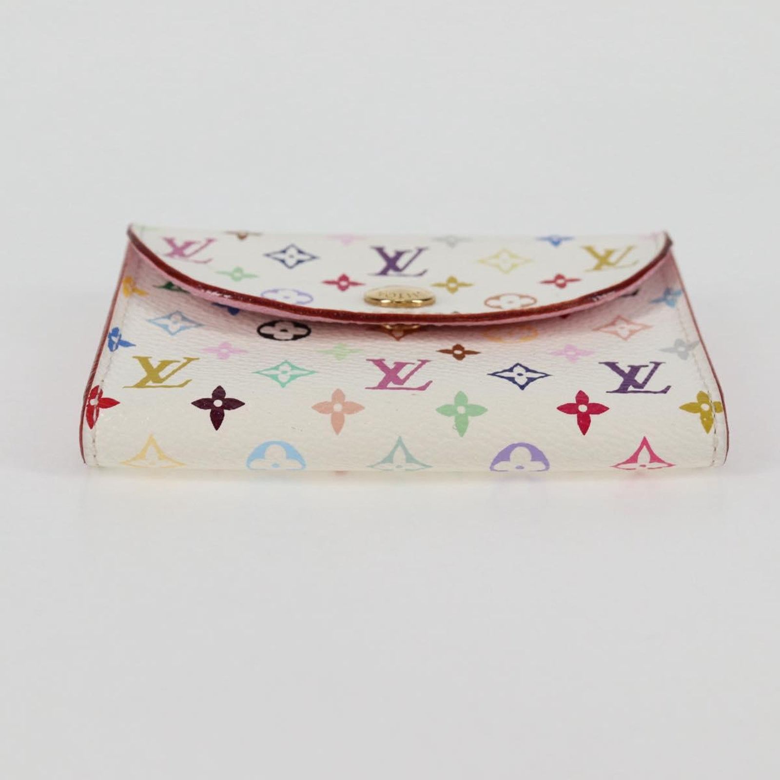 Louis Vuitton White Leather Enveloppe Carte De Visite