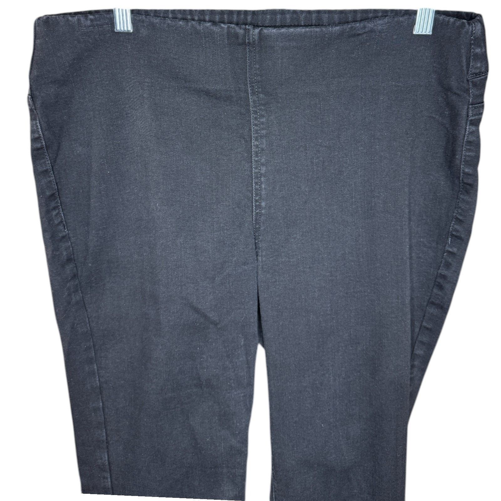 Denim & Co. Denim & Co. Signature Perfect Flex Pull-On Jeans Womens 14 Size 36" / US 14 / IT 50 - 2 Thumbnail