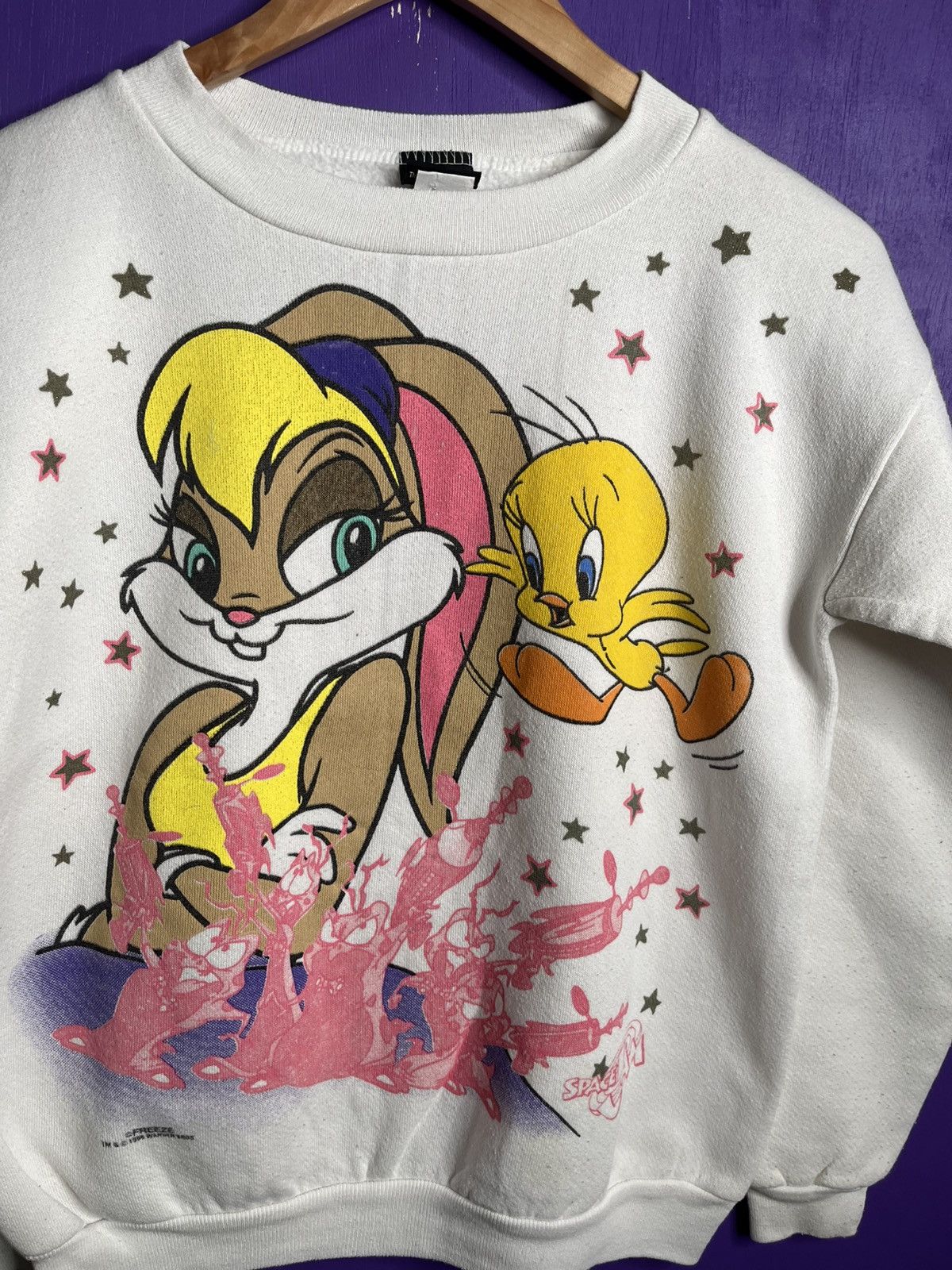 Vintage Vintage 90s Space jam Lola bunny AOP sweatshirt Size S / US 4 / IT 40 - 3 Thumbnail