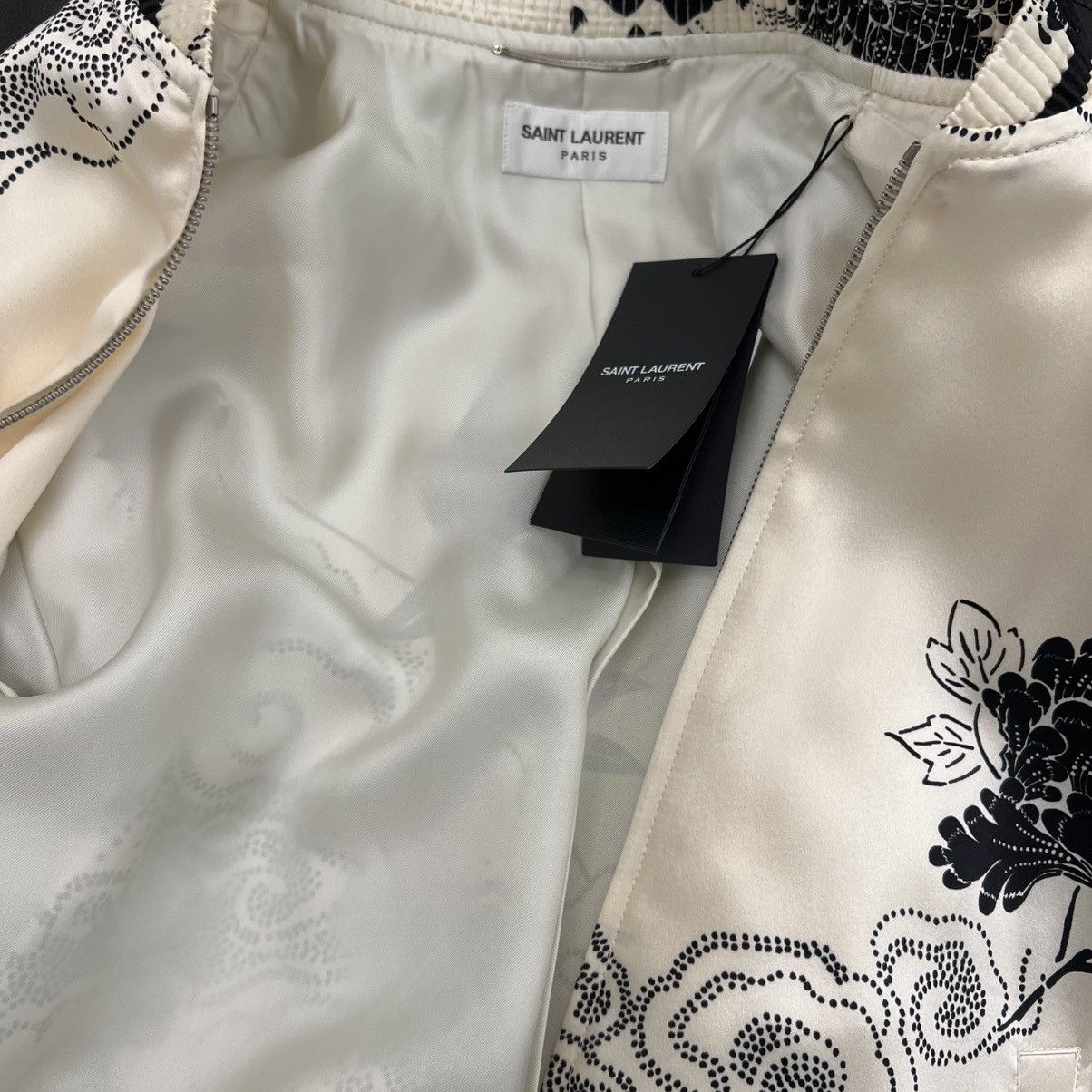 Saint Laurent Paris Saint Laurent Silk Bomber in Small Size US S / EU 44-46 / 1 - 6 Thumbnail