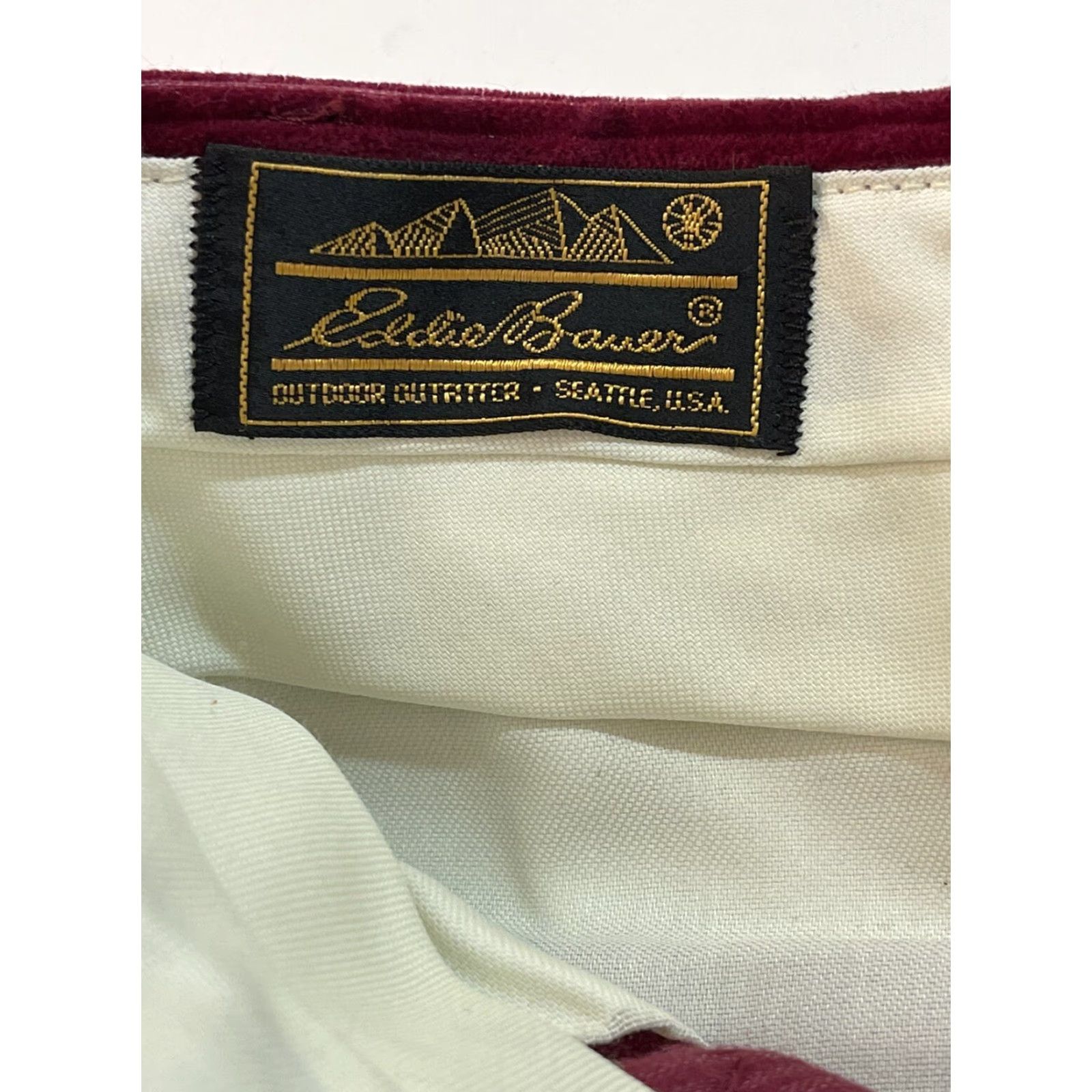 Eddie Bauer VINTAGE Eddie Bauer Women Pants Corduroy 70s High Rise Mom Pleated Red 14 Slim Straight 32in Inseam Size 36" / US 14 / IT 50 - 2 Thumbnail
