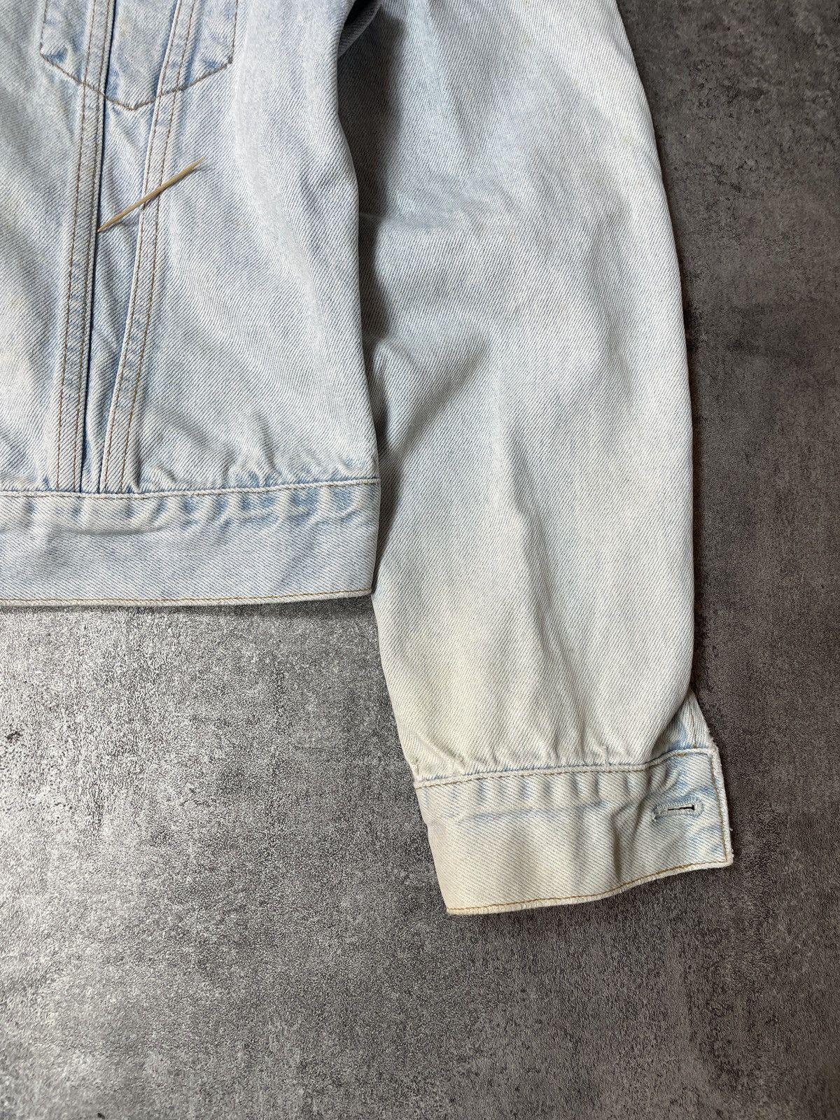 Levi's 🔥Offers🔥Levis Vintage Y2K Denim Jacket Rare Baby Blue Size XS / US 0-2 / IT 36-38 - 22 Thumbnail