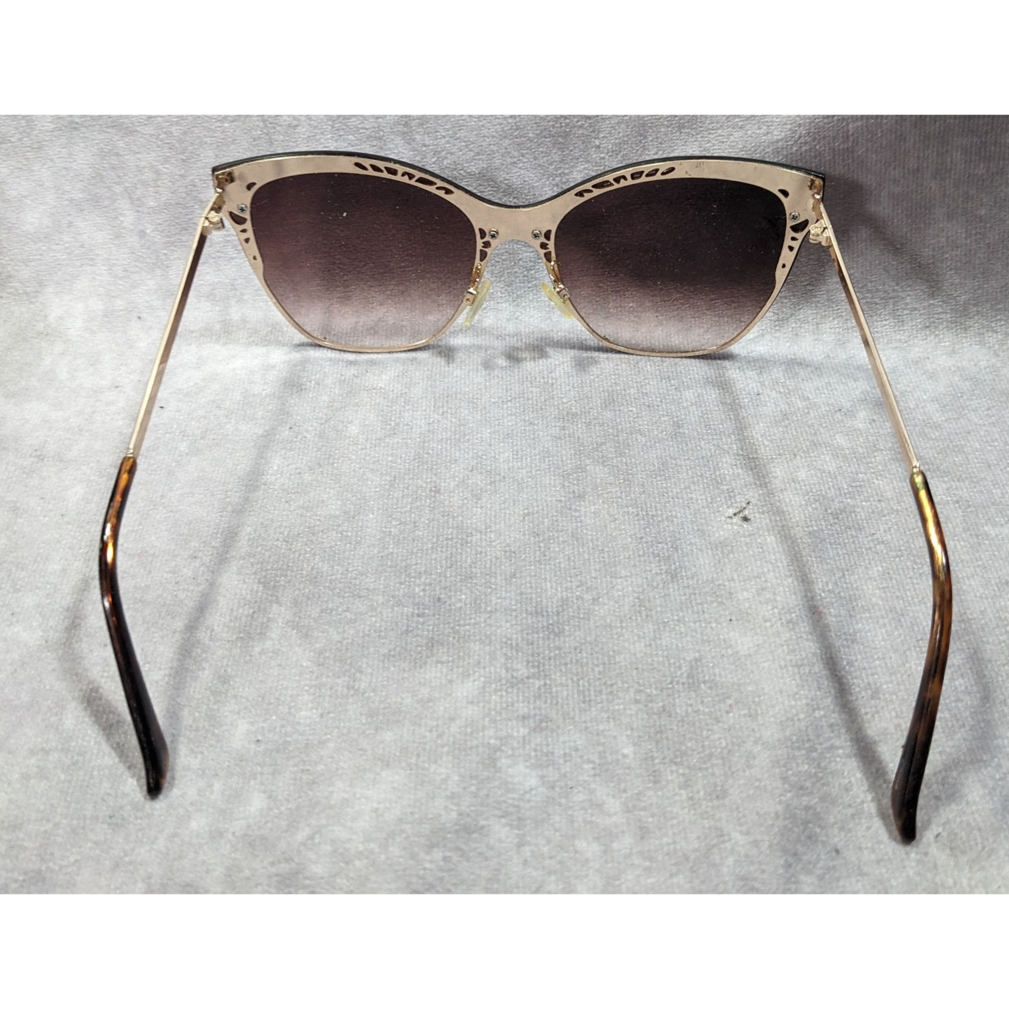 Other Martha Stewart Retro Cateye Brown And Gold Tone Sunglasses Size ONE SIZE - 5 Thumbnail