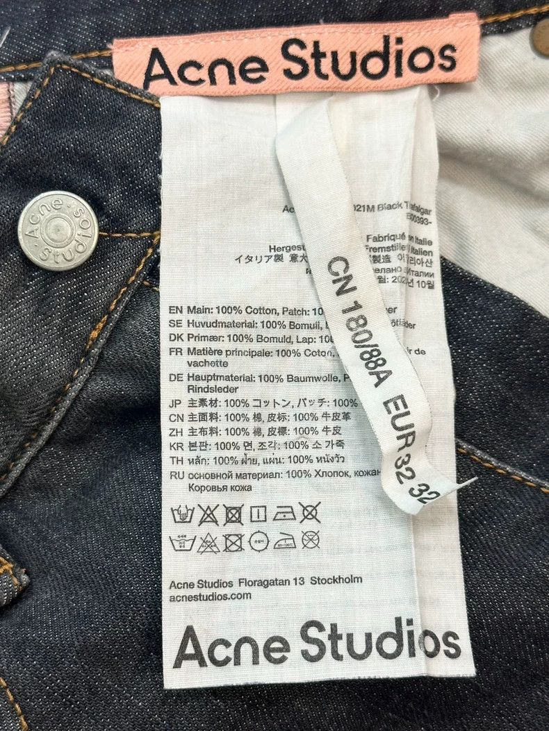 Acne Studios Acne Studios Splashed ink stained black wide-leg jeans Size US 32 / EU 48 - 9 Thumbnail