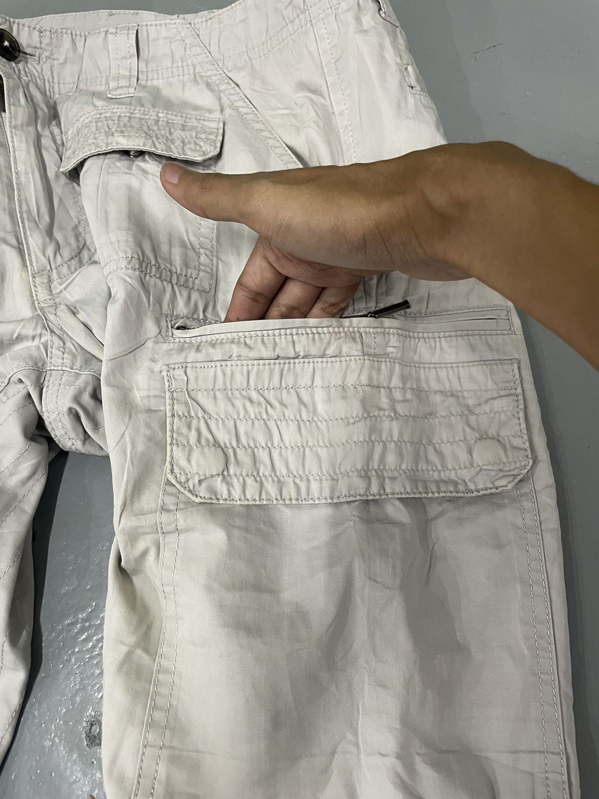 Japanese Brand Jun Red Cargo Multipocket Size US 32 / EU 48 - 9 Thumbnail
