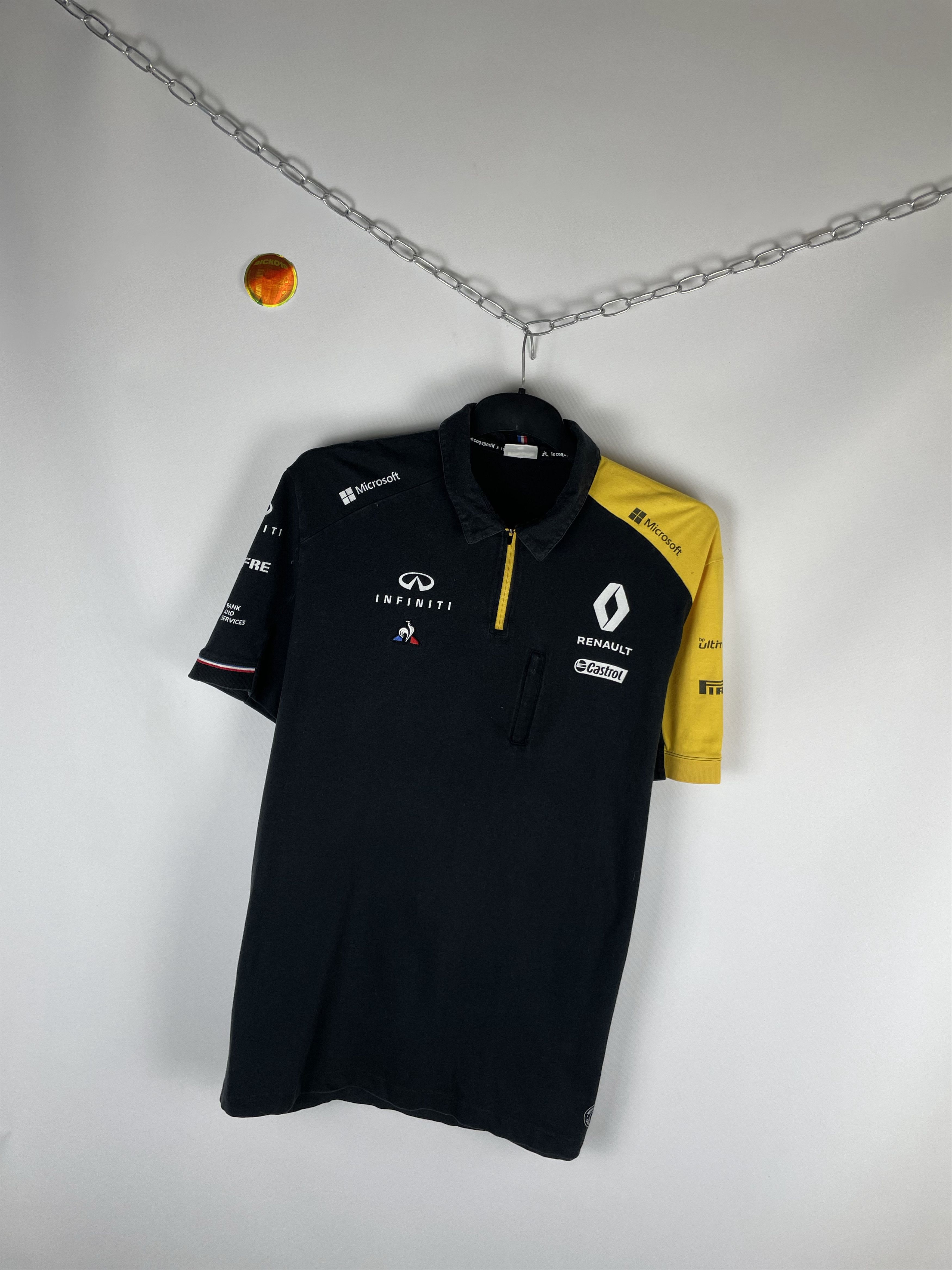 MOTO Racing Vintage Le Coq Sportif Vintage Infiniti Renault F1 Team Polo Shirt Grailed