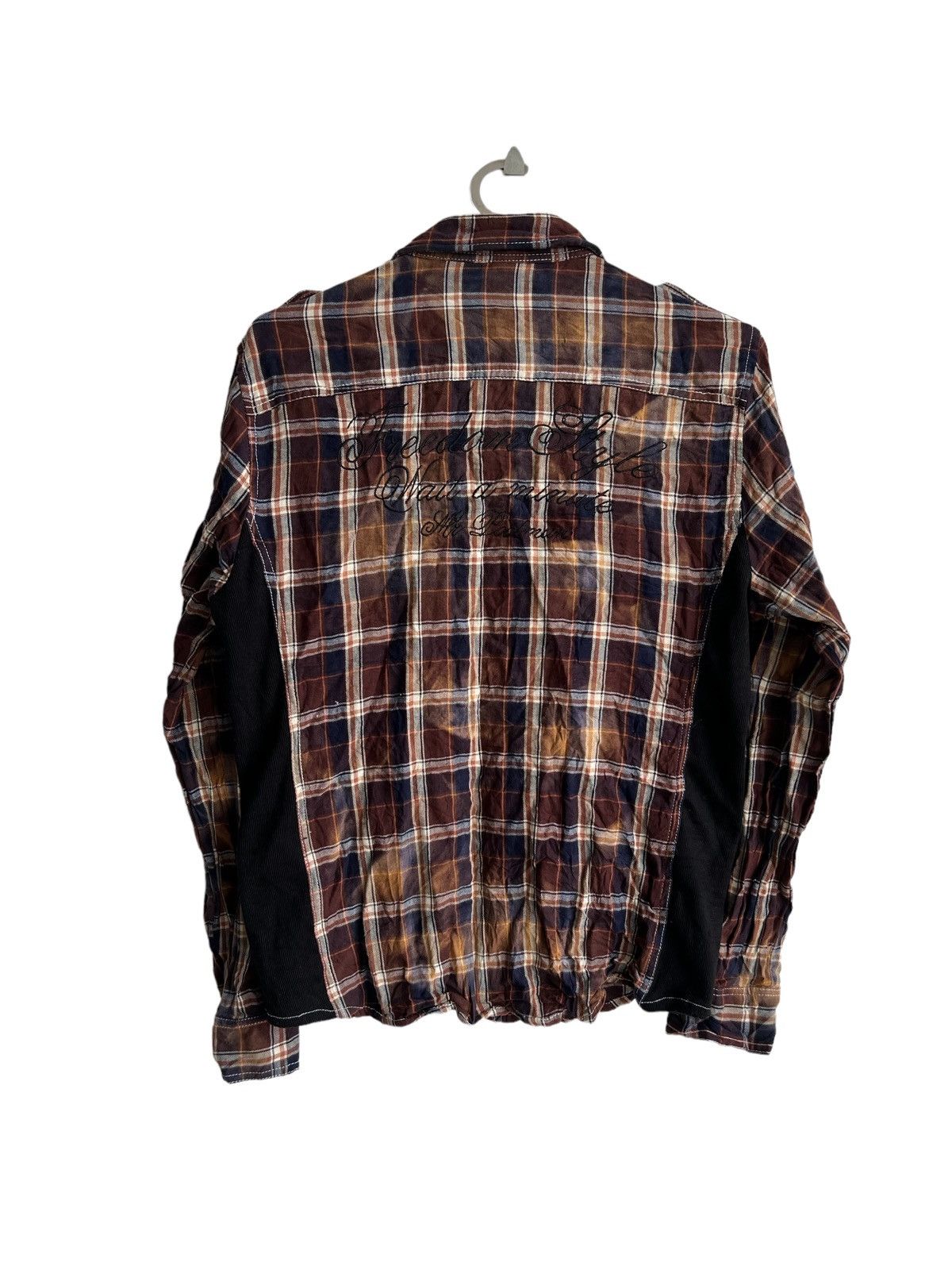 Roen Y2K In The Attic 🇯🇵 Plaid Anarchy "Poems" Hybrid B/D Shirt Size US M / EU 48-50 / 2 - 7 Thumbnail