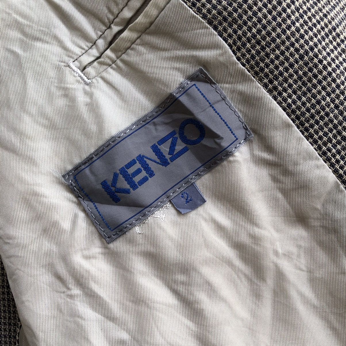 Kenzo KENZO Plaid Design Blazer Size 40R - 8 Thumbnail