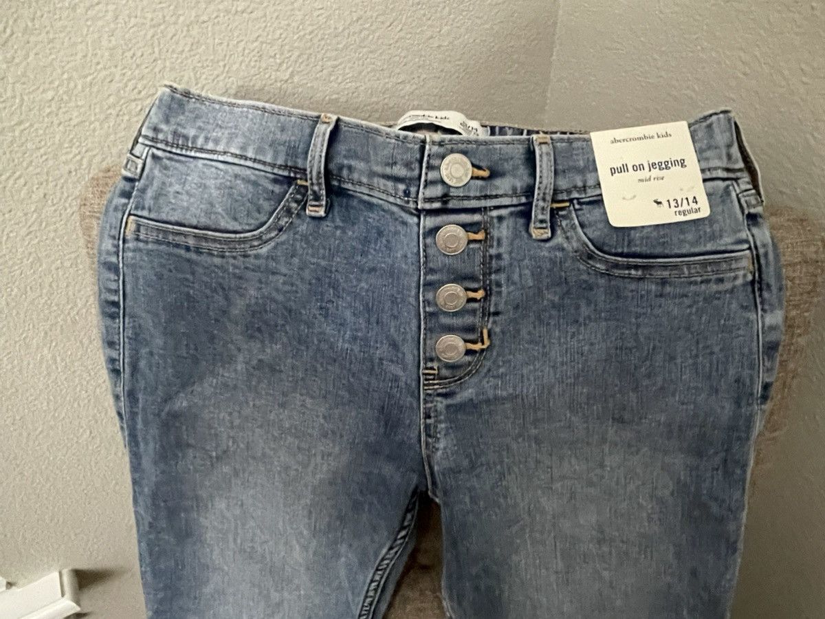 Abercrombie & Fitch Abercrombie kids pull on low rise jeggings size 13/14 Size 22" - 5 Thumbnail