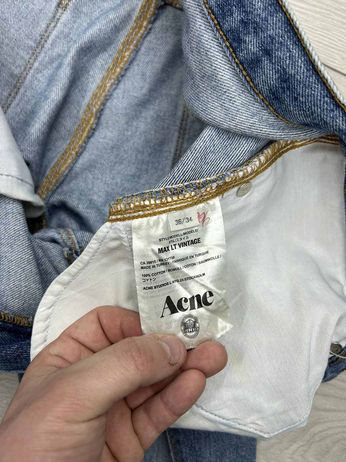 Acne Studios Acne Studios Max LT Vintage Denim Jeans Blue Size 36/34 Size US 36 / EU 52 - 5 Thumbnail