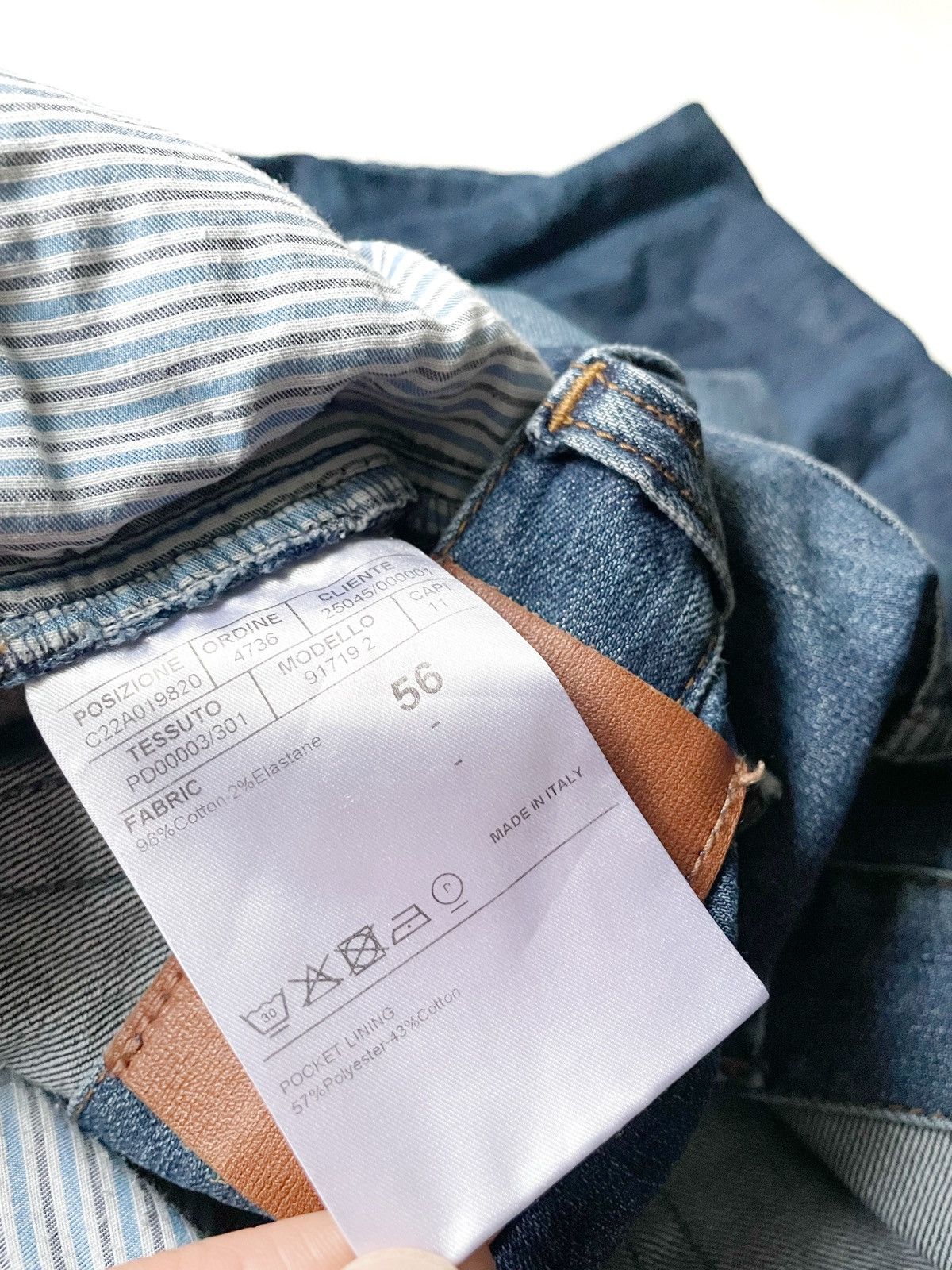 Canali Canali Men Regular Fit Blue Jeans Size 56/XL Made In Italy Size US 36 / EU 52 - 8 Thumbnail