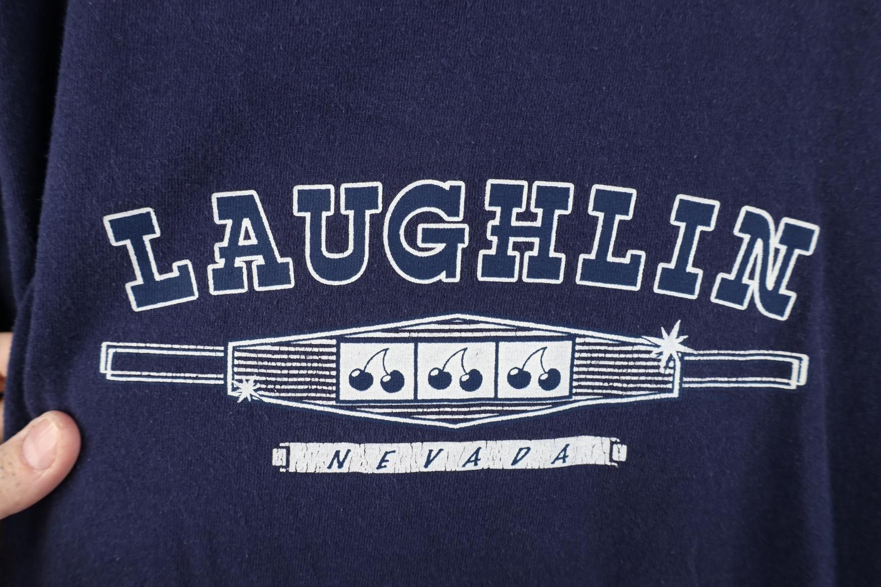 Vintage Vintage 90s Laughlin Nevada Slot Machine Long Sleeve T-Shirt Size US XL / EU 56 / 4 - 4 Thumbnail