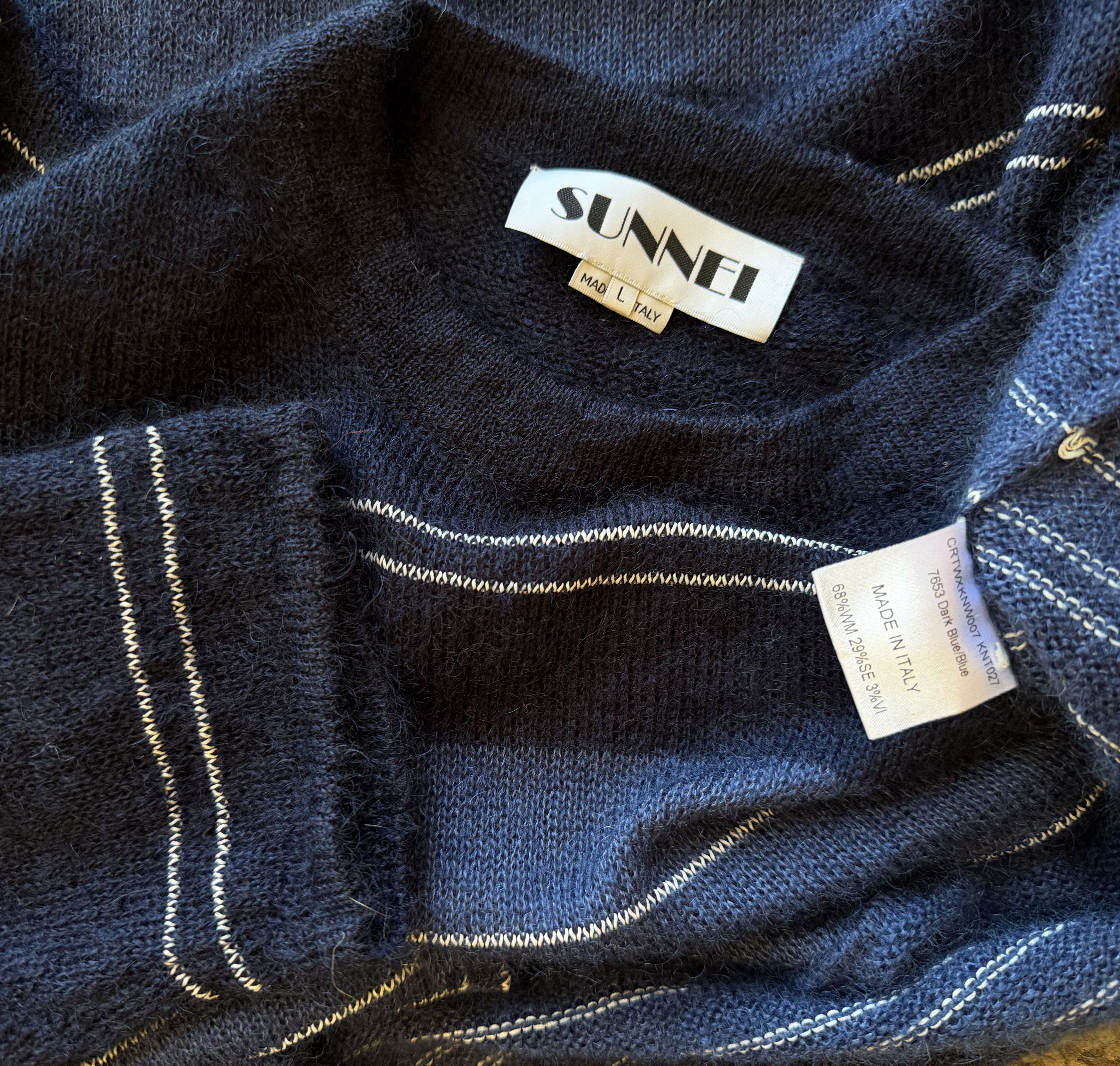 Sunnei Intarsia-knit Jumper Size US L / EU 52-54 / 3 - 4 Thumbnail