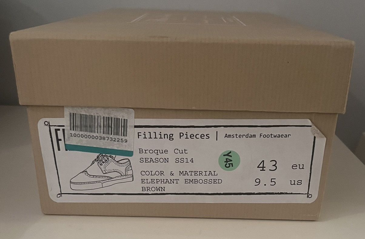 Filling Pieces Authentic Filling Pieces Broque Cut SS14 elephant embossed Size US 9.5 / EU 42-43 - 9 Thumbnail