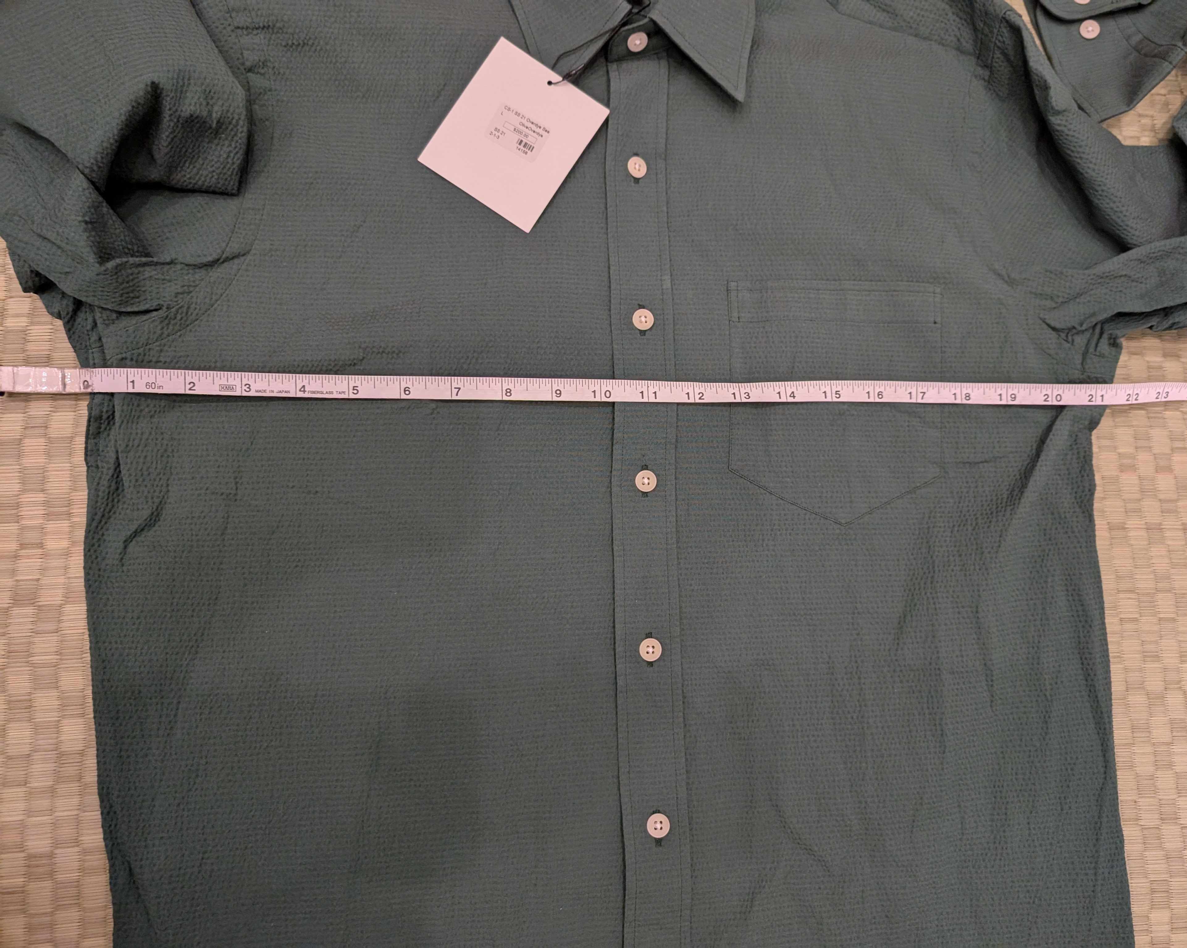 Freemans Sporting Club NWT Freemans Sporting Club Overdyed Seersucker Shirt Size US L / EU 52-54 / 3 - 6 Thumbnail