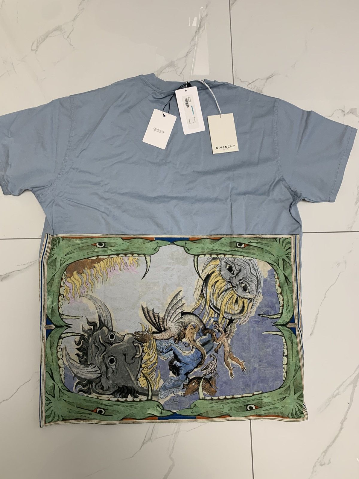Givenchy Icarus Greek Mythology Print T Shirt