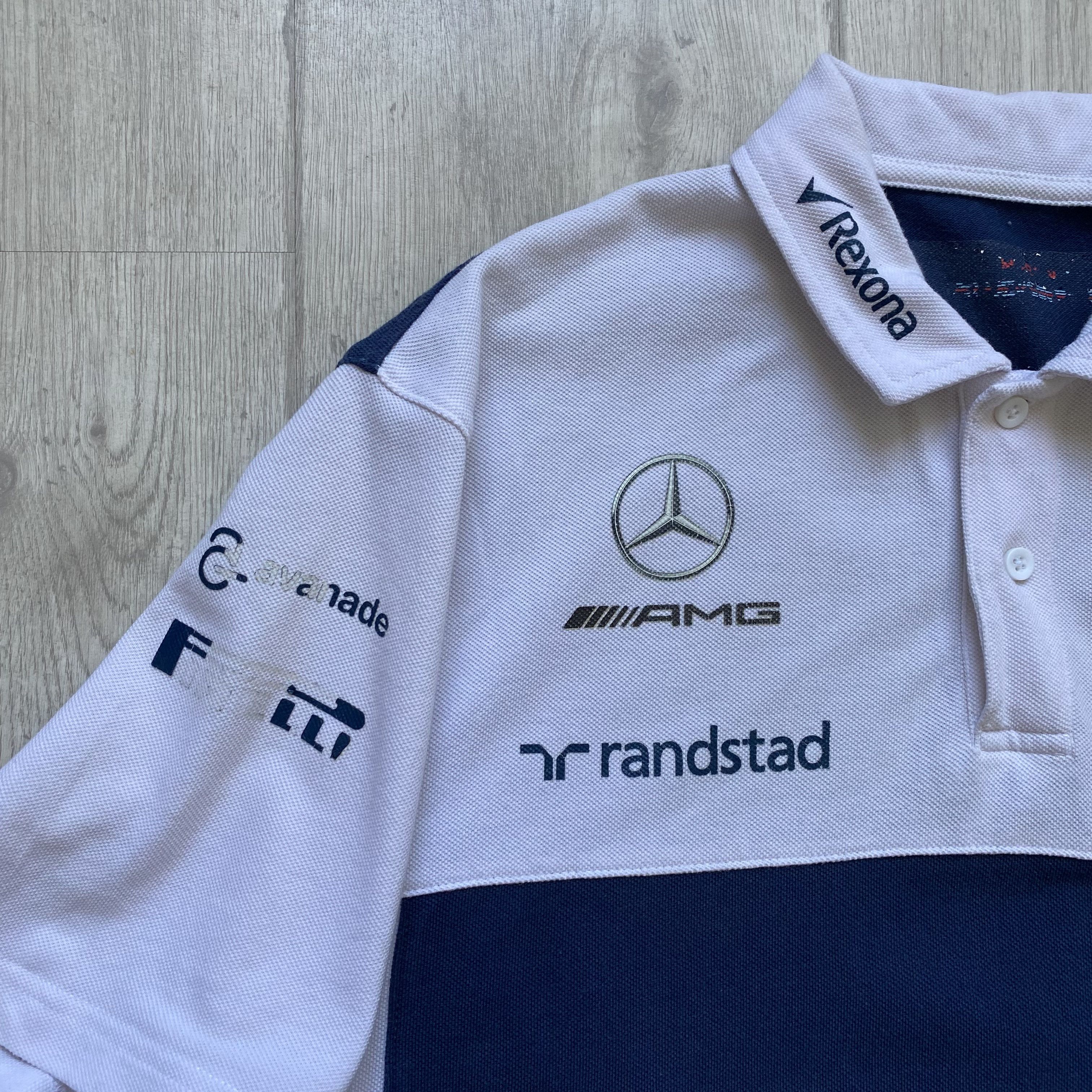 Mercedes-Benz 🏎️ Vintage Racing Hackett Mercedes AMG Polo racing tee Y2K Size US XL / EU 56 / 4 - 5 Thumbnail