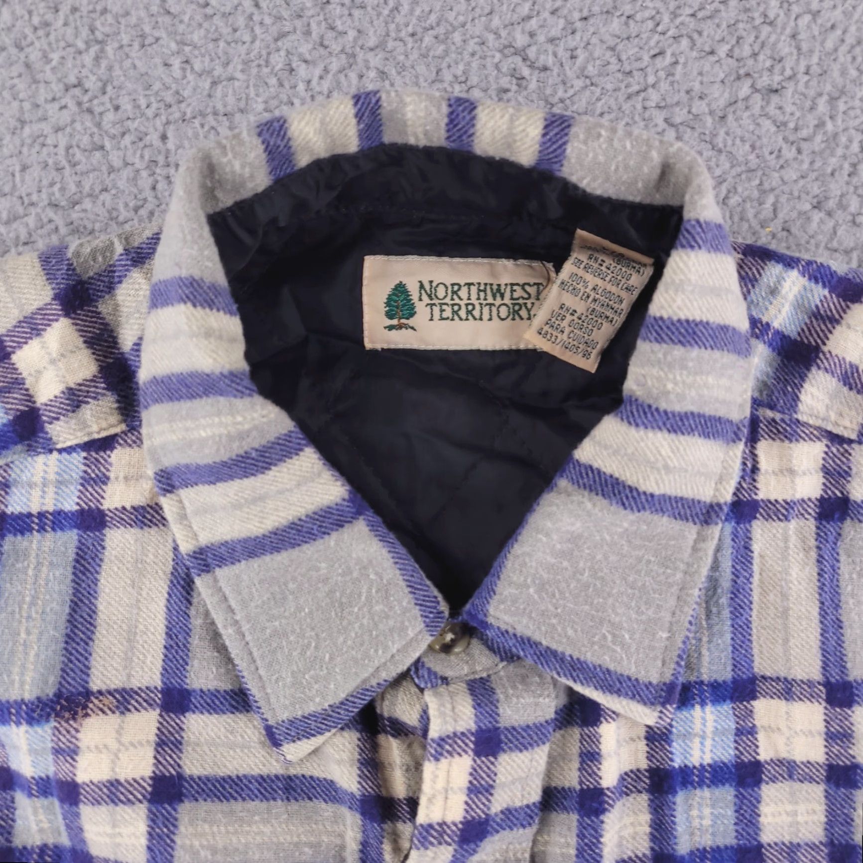 Vintage VINTAGE Northwest Territory Mens Large Chore Work Insulated Flannel Quilted Size US L / EU 52-54 / 3 - 3 Thumbnail