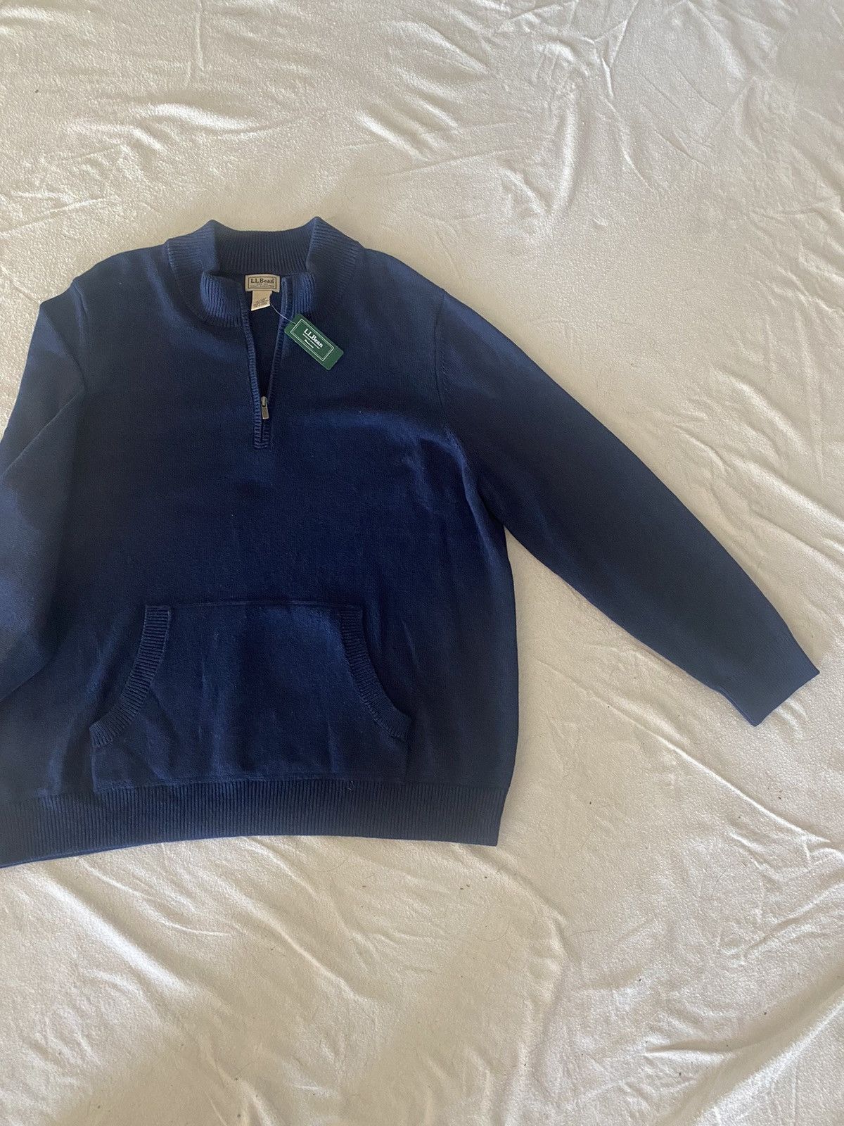 L.L. Bean L. L Bean Quarterzip Sweater w/ Front Pocket Size US XXL / EU 58 / 5 - 8 Thumbnail