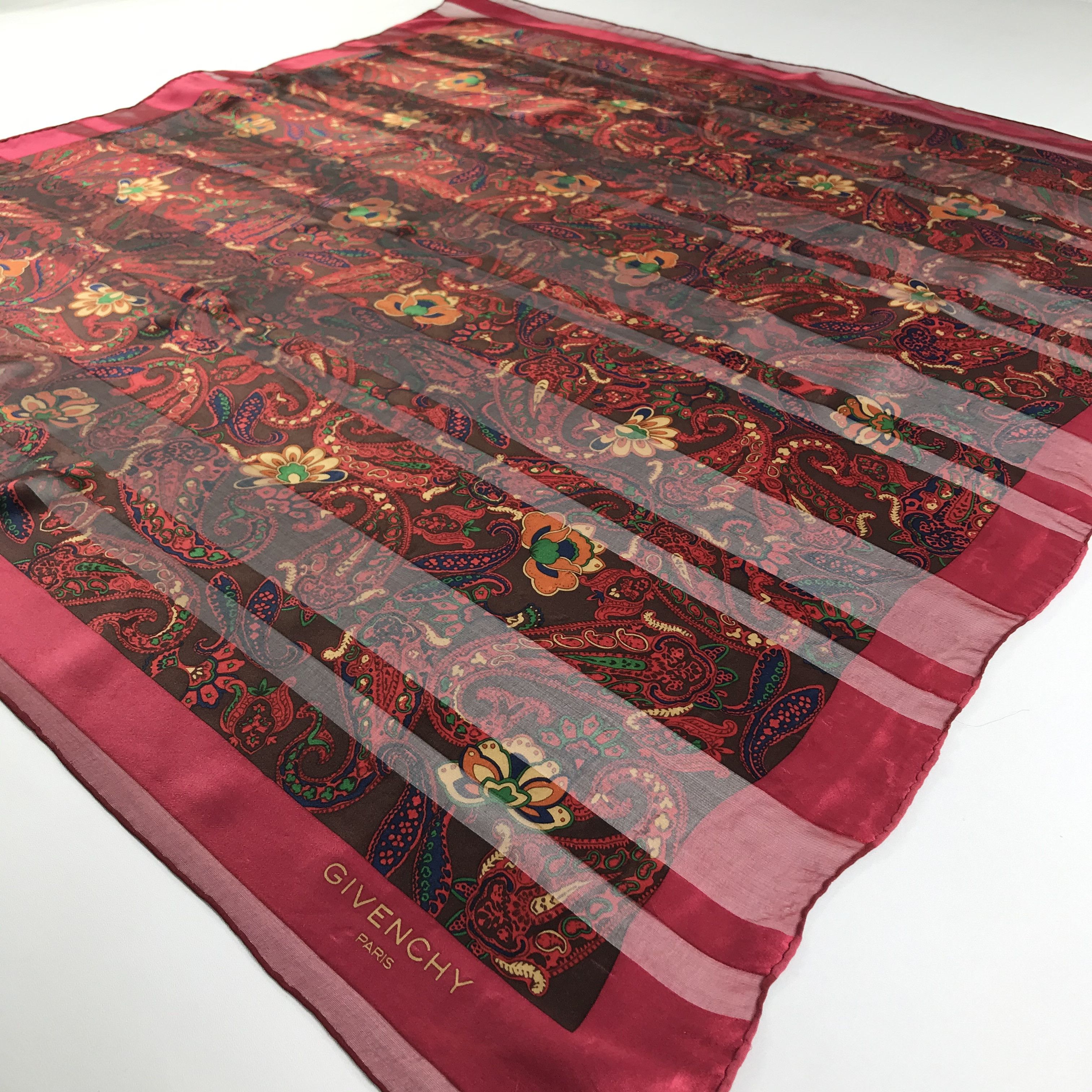 Vintage Vintage Givenchy Silk Scarf Size ONE SIZE - 3 Thumbnail