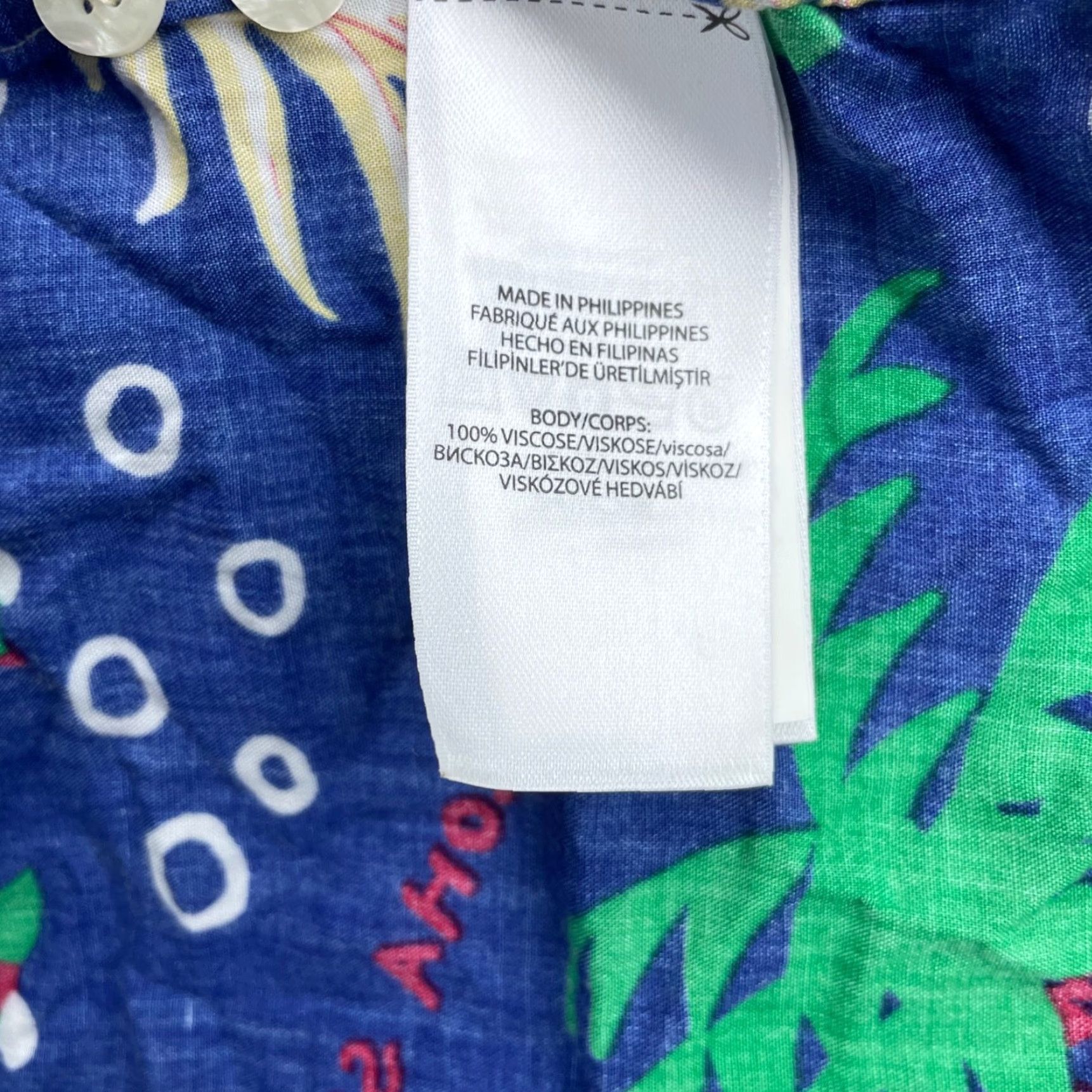 Polo Ralph Lauren Shirt Men’s Aloha Hawaiian Luau Camp Shirt Blue Large 100% Viscose Short Sleeve Button-Up Floral Mens