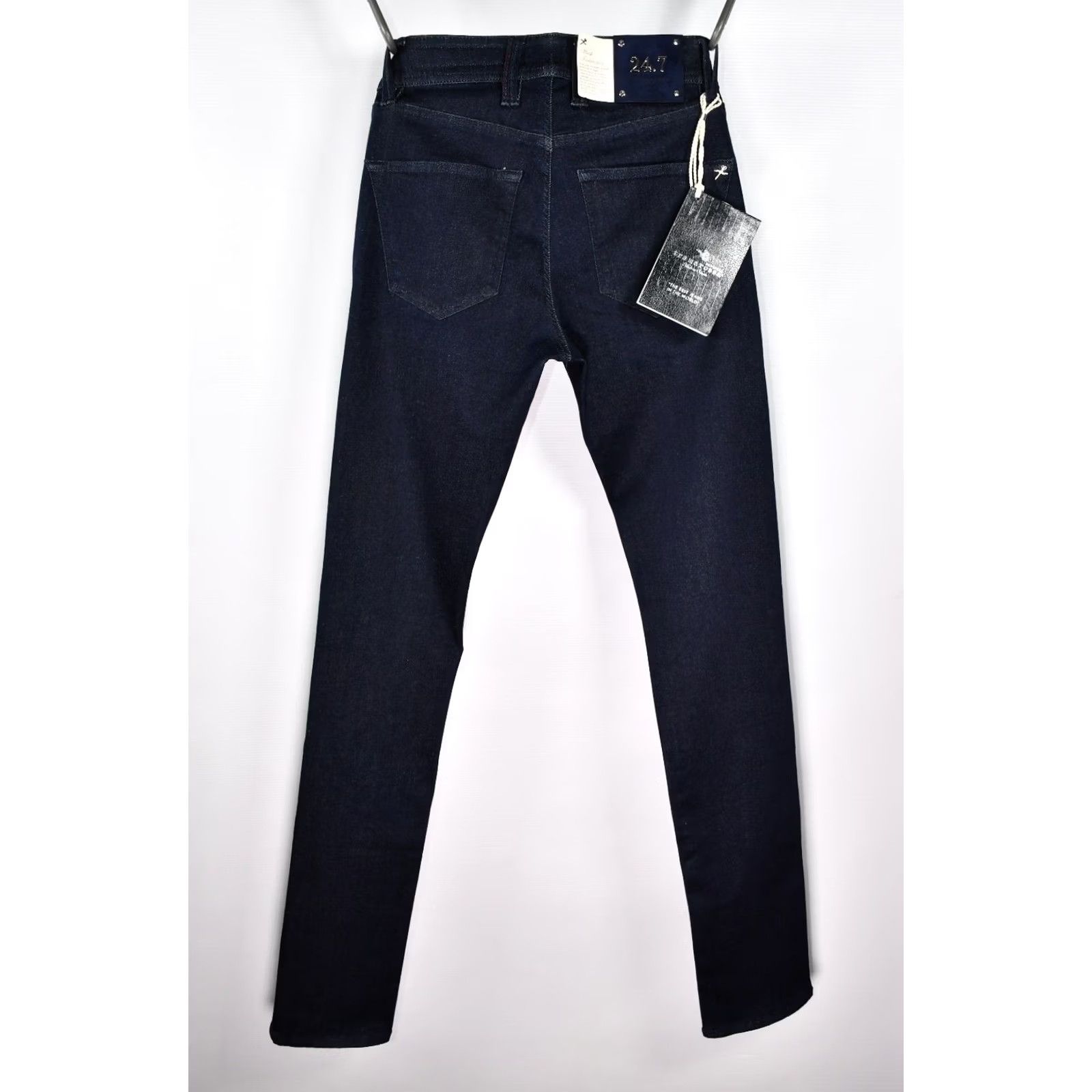 Vintage SARTORIA TRAMAROSSA LEONARDO SLIM JEANS Men 30 Blue 34.65" Inseam Stretch Skinny Denim 87% Cotton 9% Polyester 4% Elastane, NEW Size US 30 / EU 46 - 2 Thumbnail