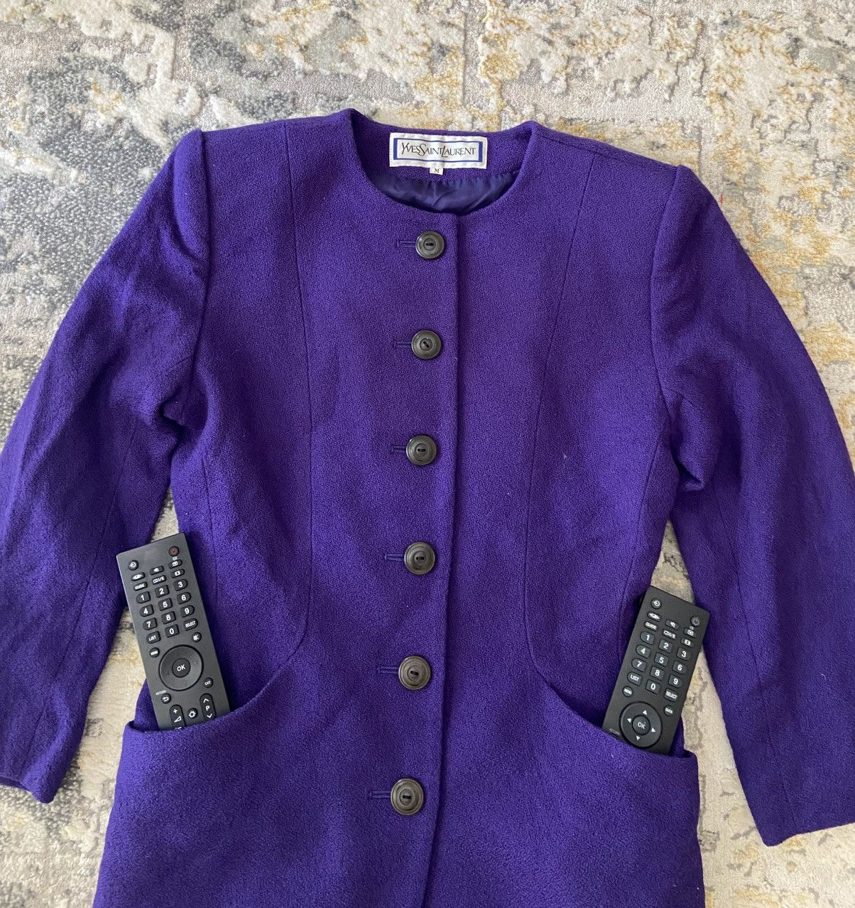 Yves Saint Laurent YSL COAT MINIMALIST Size M / US 6-8 / IT 42-44 - 8 Thumbnail