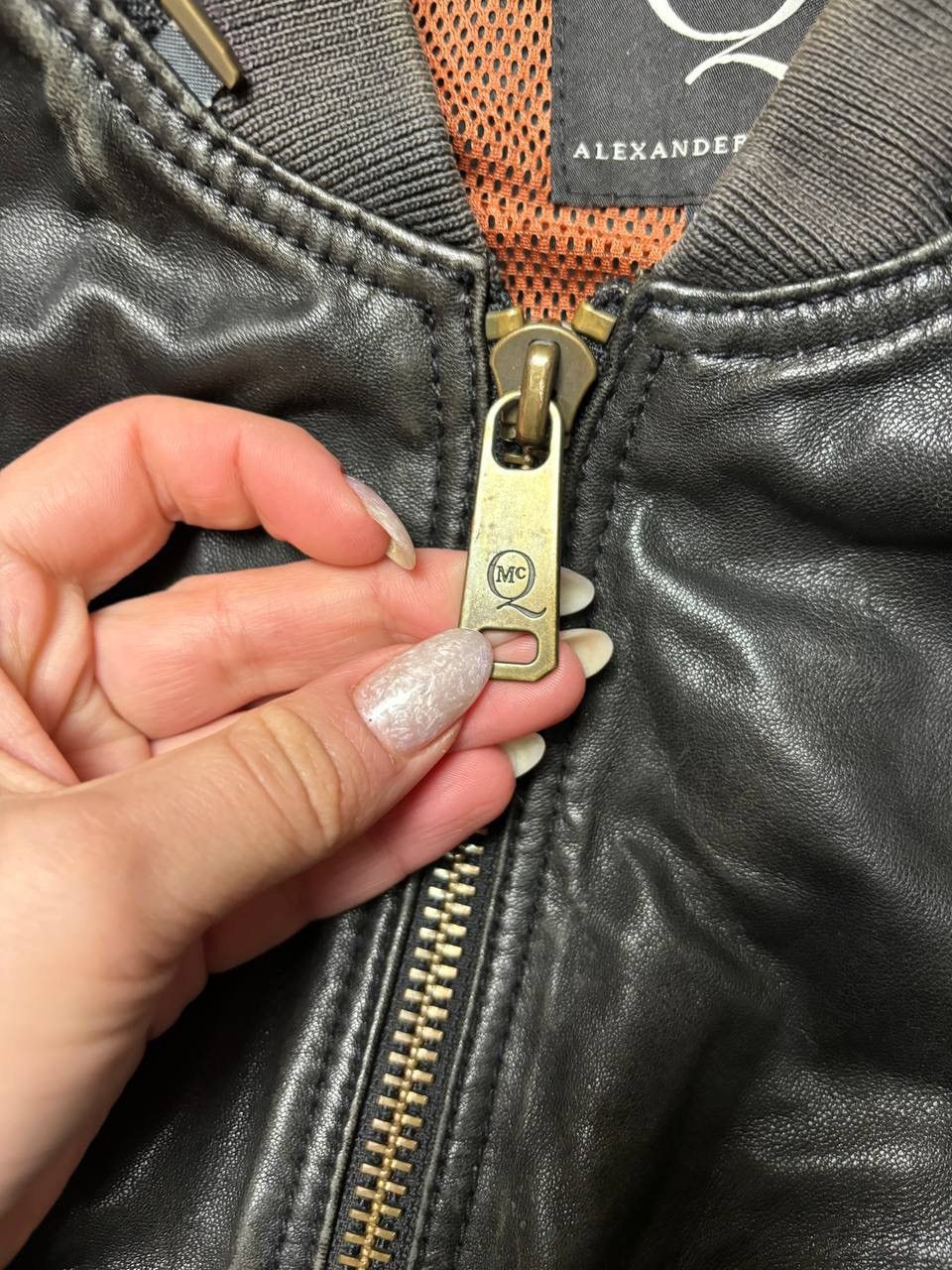 Alexander McQueen × Vintage Vintage Y2K Alexander McQueen Leather Jacket Size US M / EU 48-50 / 2 - 4 Thumbnail