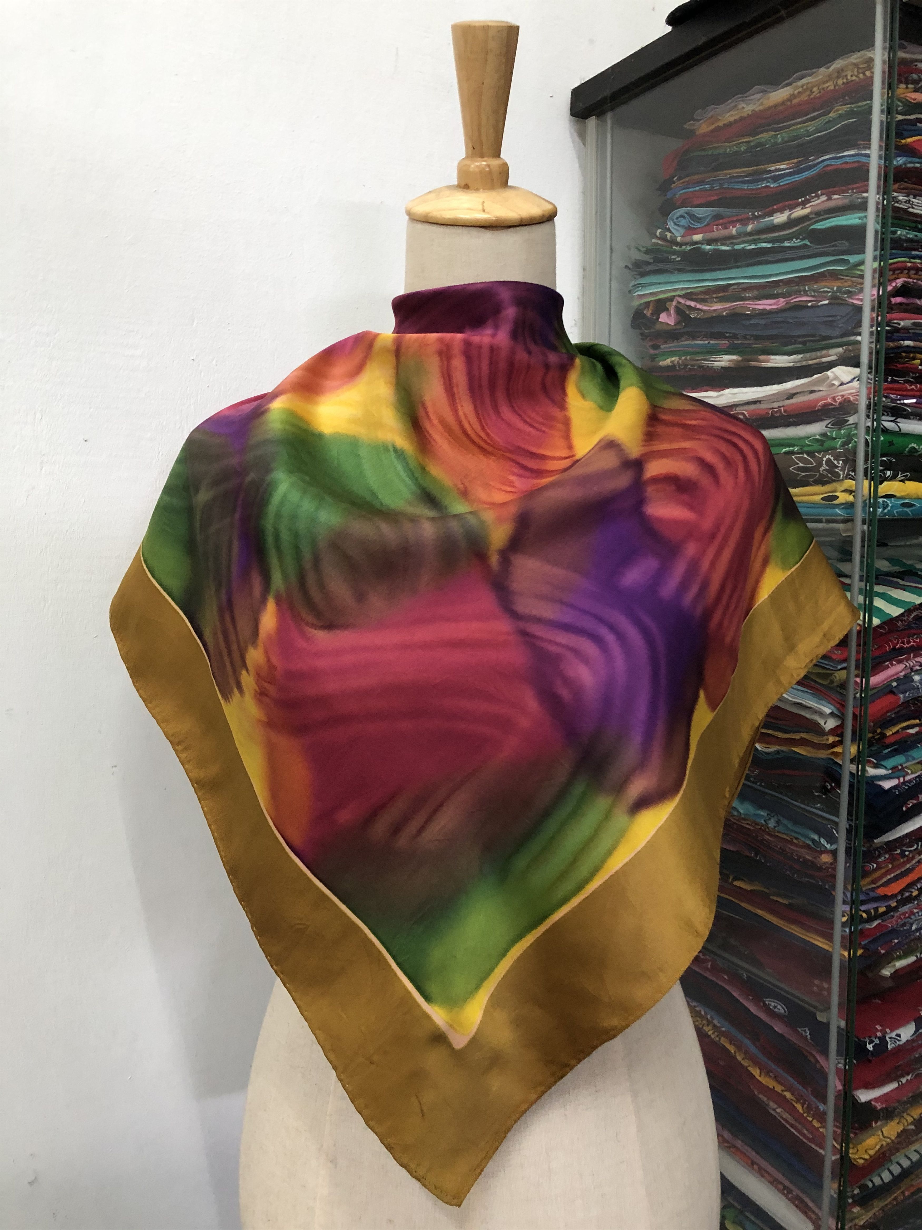 Vintage Vintage Silk Scarf Size ONE SIZE - 1 Thumbnail