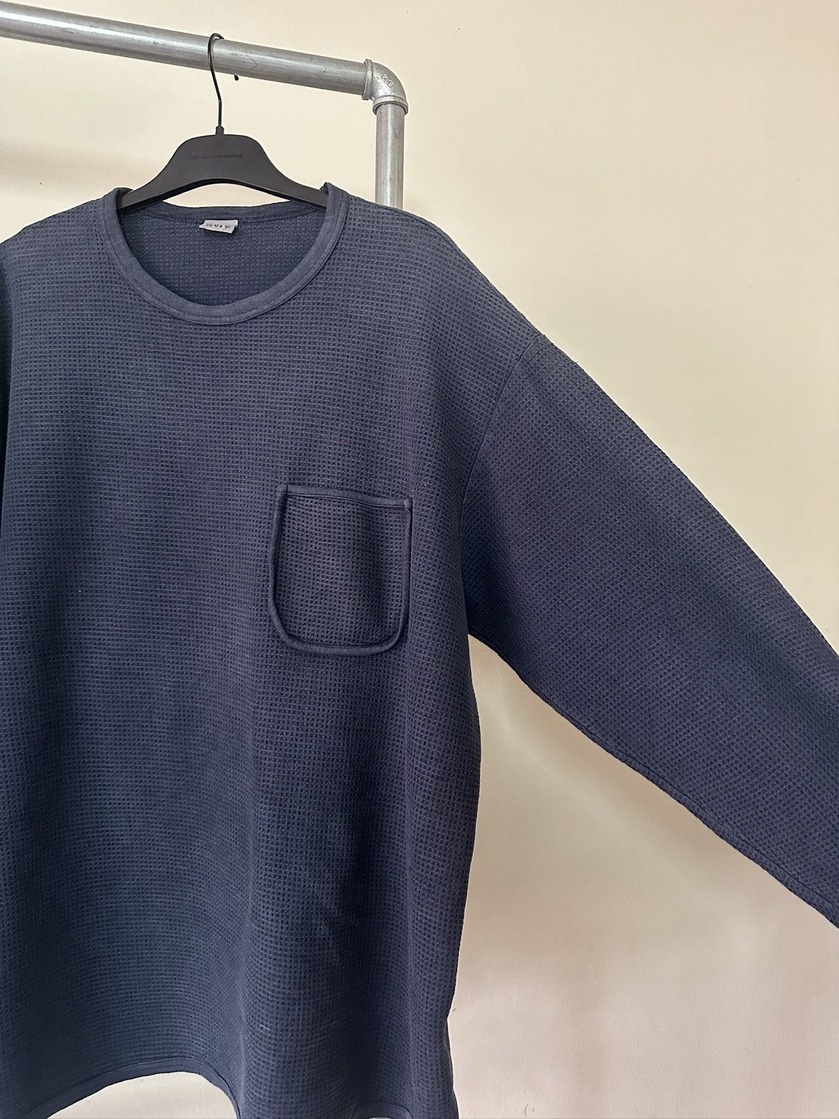 Yohji Yamamoto 1990s Yohji Yamamoto Waffle Knit thermal Tshirt Size US L / EU 52-54 / 3 - 8 Thumbnail