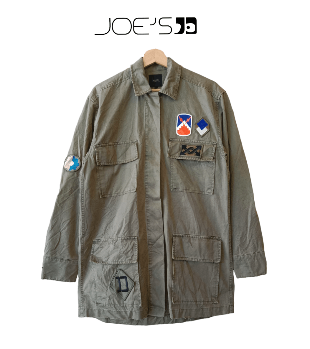 Joe's JOE'S Army Green Patch Utility Jacket Size US XS / EU 42 / 0 - 1 Thumbnail