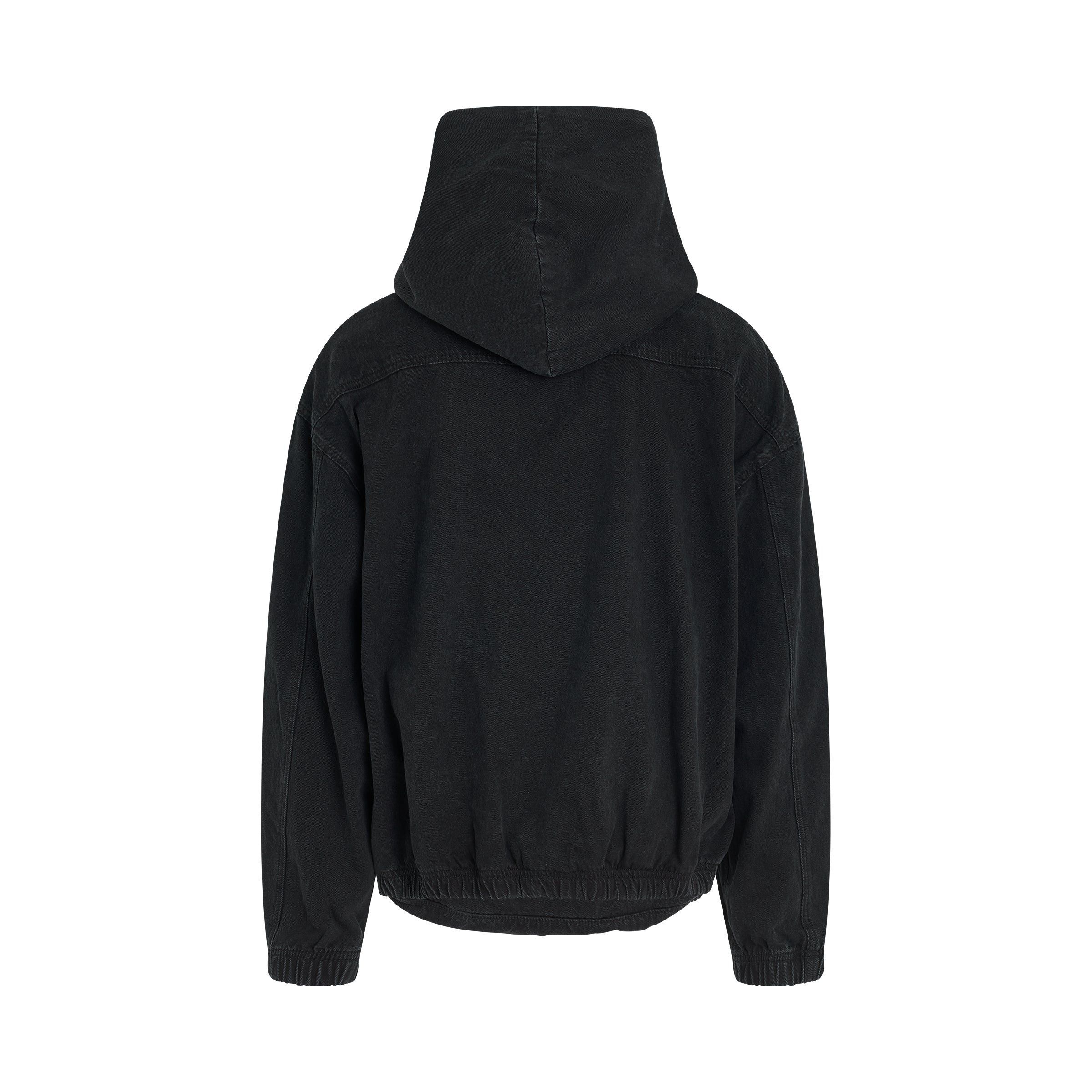WE11DONE o1mris0824 Bag Shaped Hoodie in Black Size US M / EU 48-50 / 2 - 4 Thumbnail