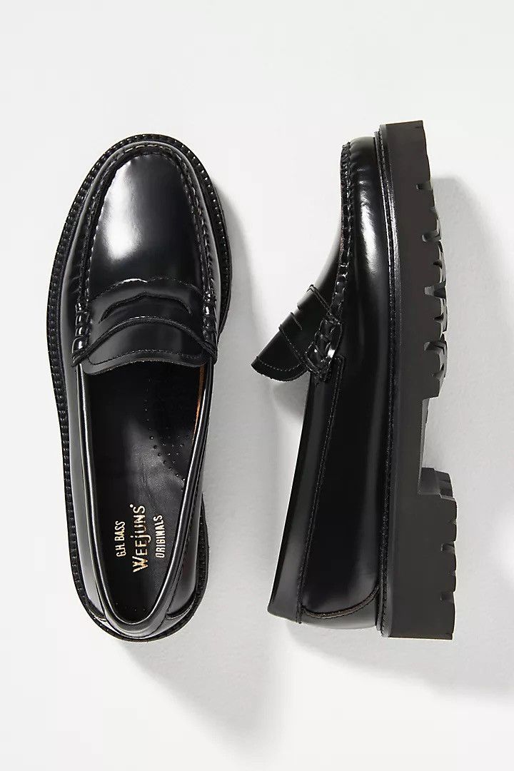 G.H. Bass & Co. G.H. Bass Women's Whitney Super Lug Weejun Loafer Size US 7.5 / IT 37.5 - 2 Thumbnail