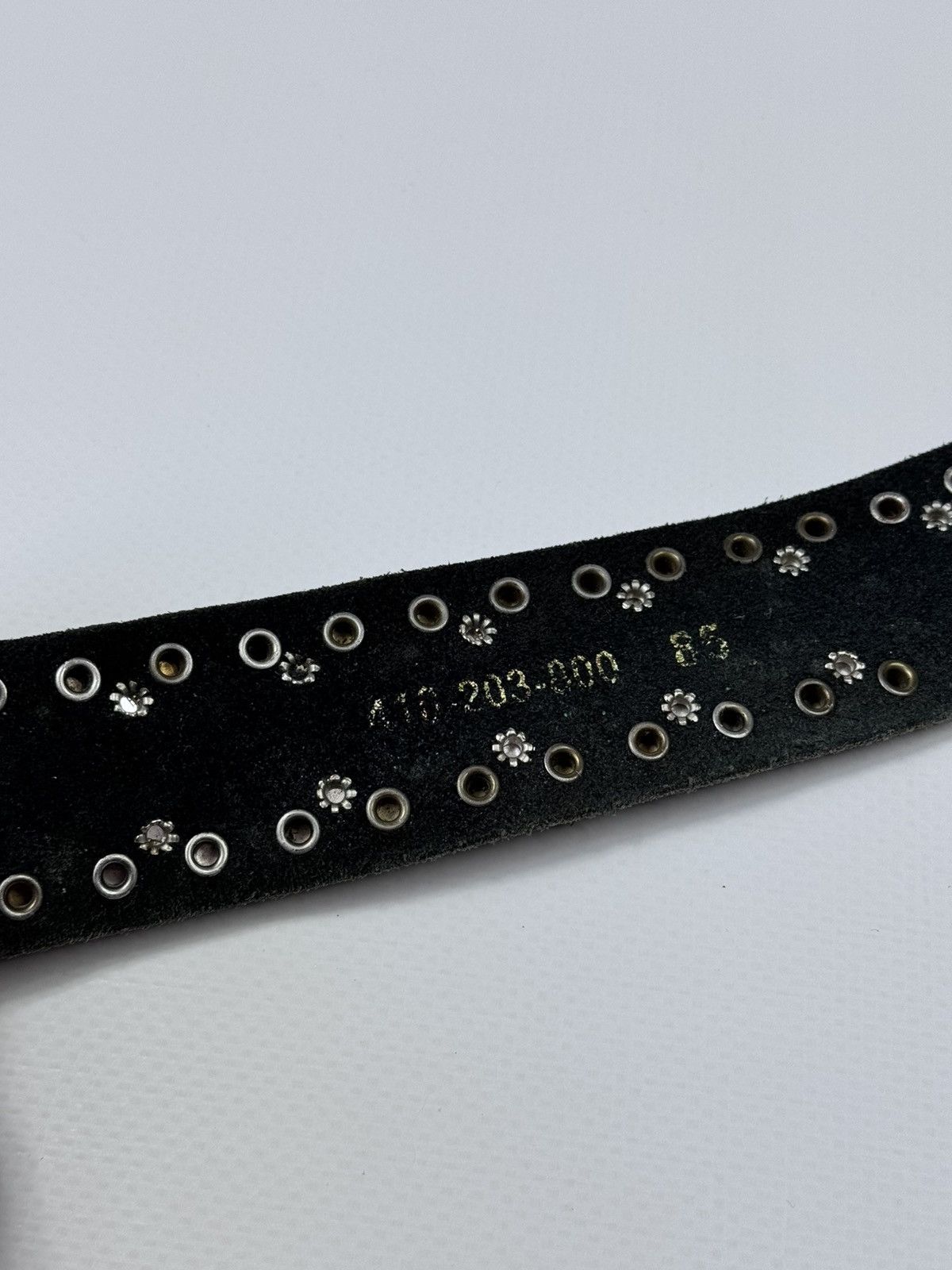Other Y2K Rhinestone Embellished Leather Belt Size ONE SIZE - 10 Thumbnail