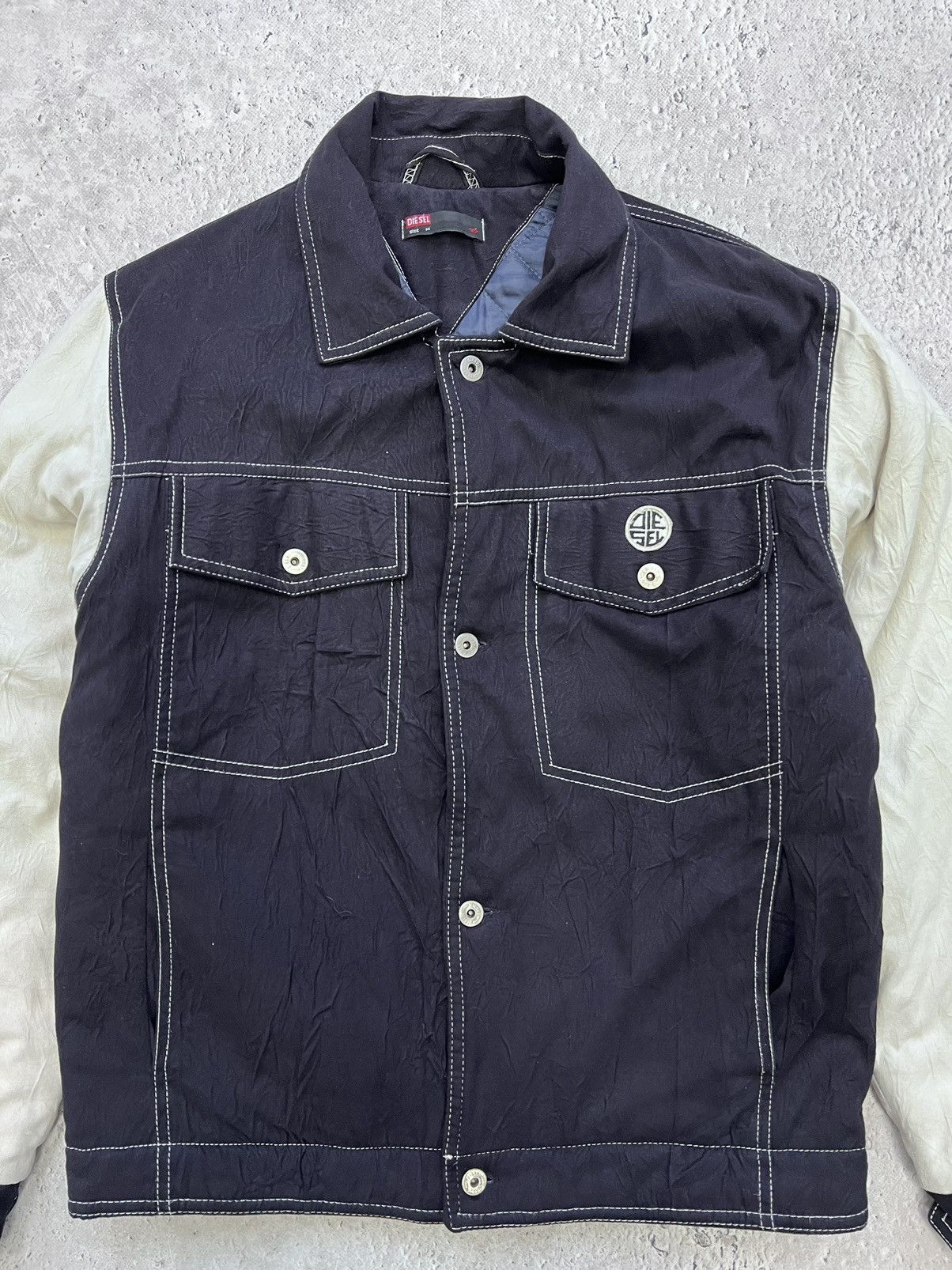 Diesel × Vintage VINTAGE VARSITY Y2K BOMBER JACKET DIESEL Size US L / EU 52-54 / 3 - 3 Thumbnail