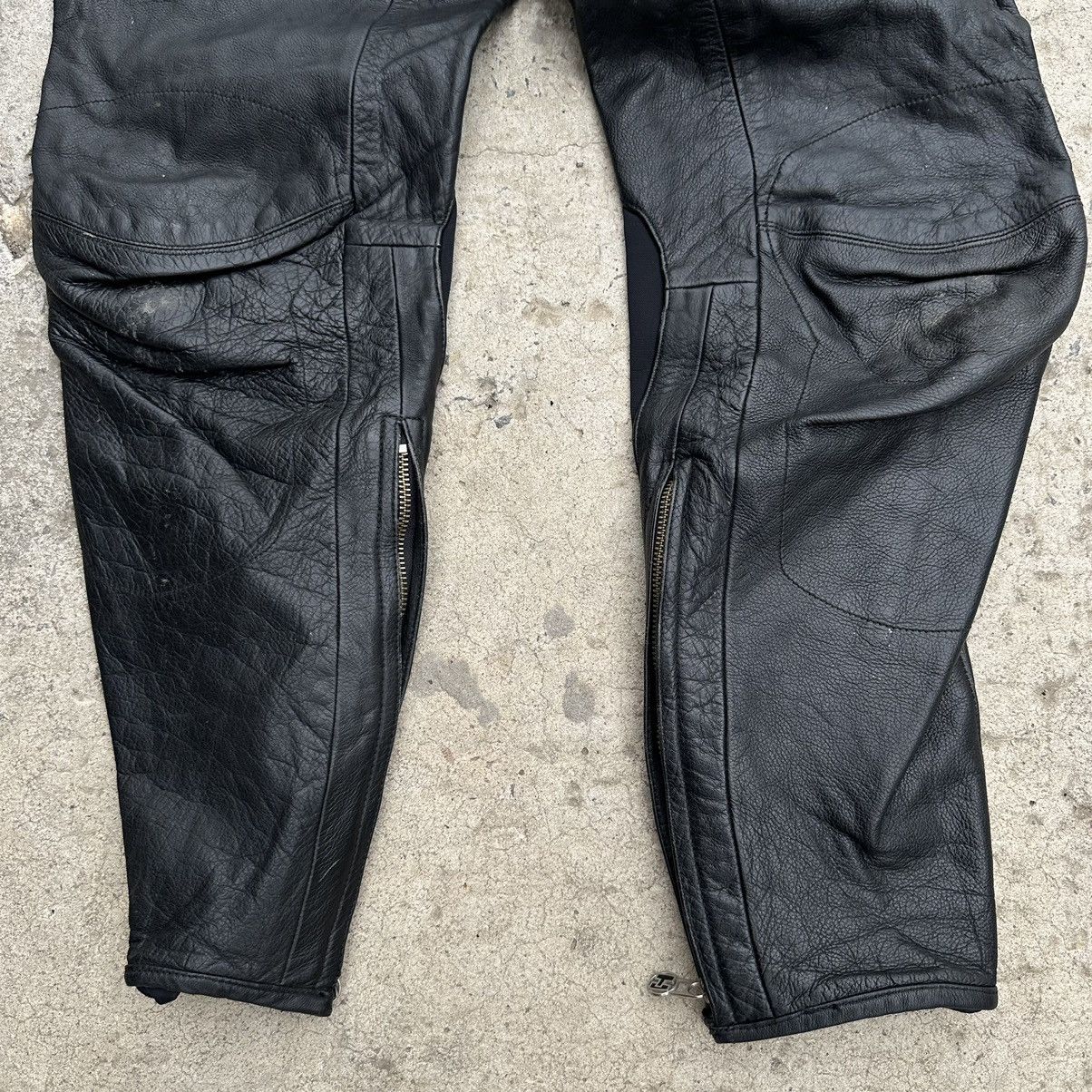 Leather × Vintage Vintage Moto Leather Pants Size 34 Style USA 00s Size US 34 / EU 50 - 3 Thumbnail