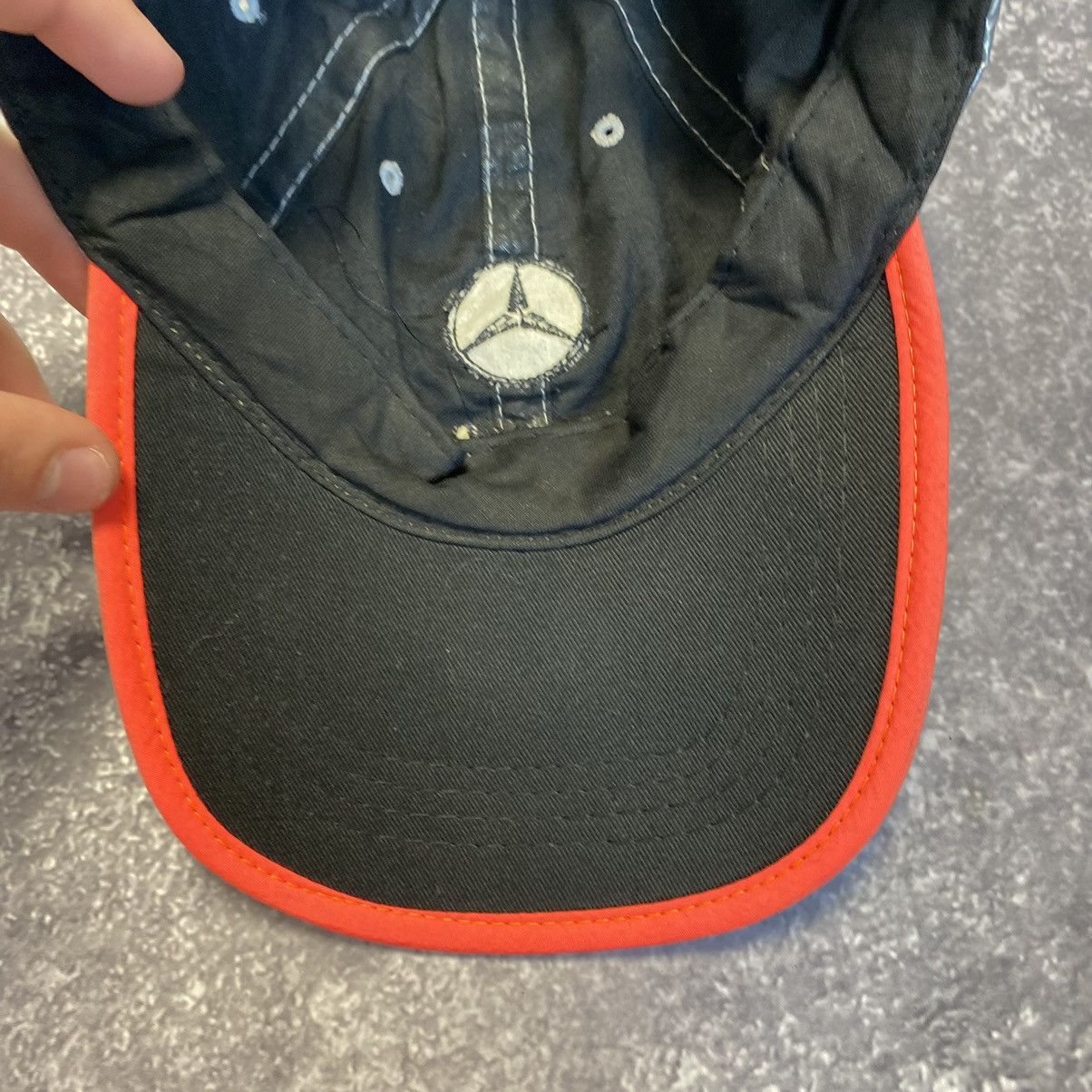 Mercedes-Benz × Vintage Vintage Mercedes Benz Nylon Big Logo racing cap Size ONE SIZE - 9 Thumbnail