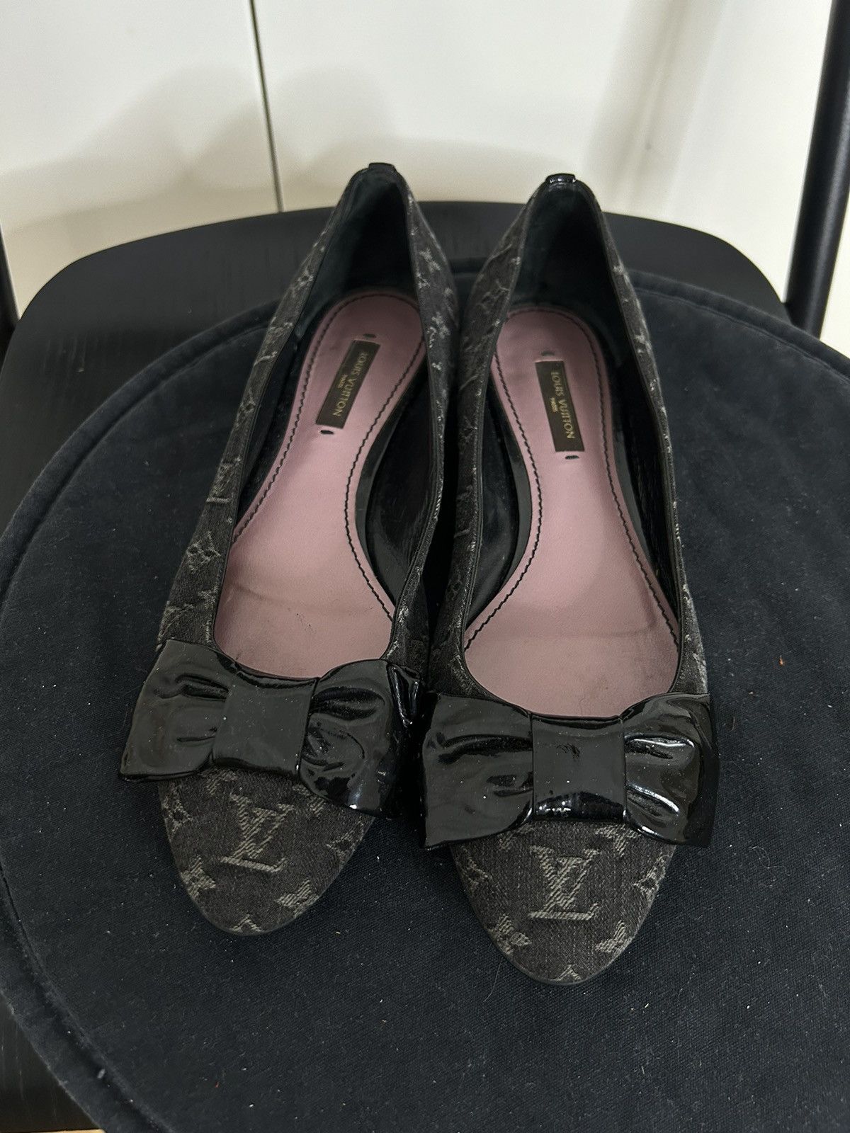 Louis Vuitton × Vintage LOUIS VUITTON BALLET FLATS SHOES Size US 6.5 / IT 36.5 - 4 Thumbnail