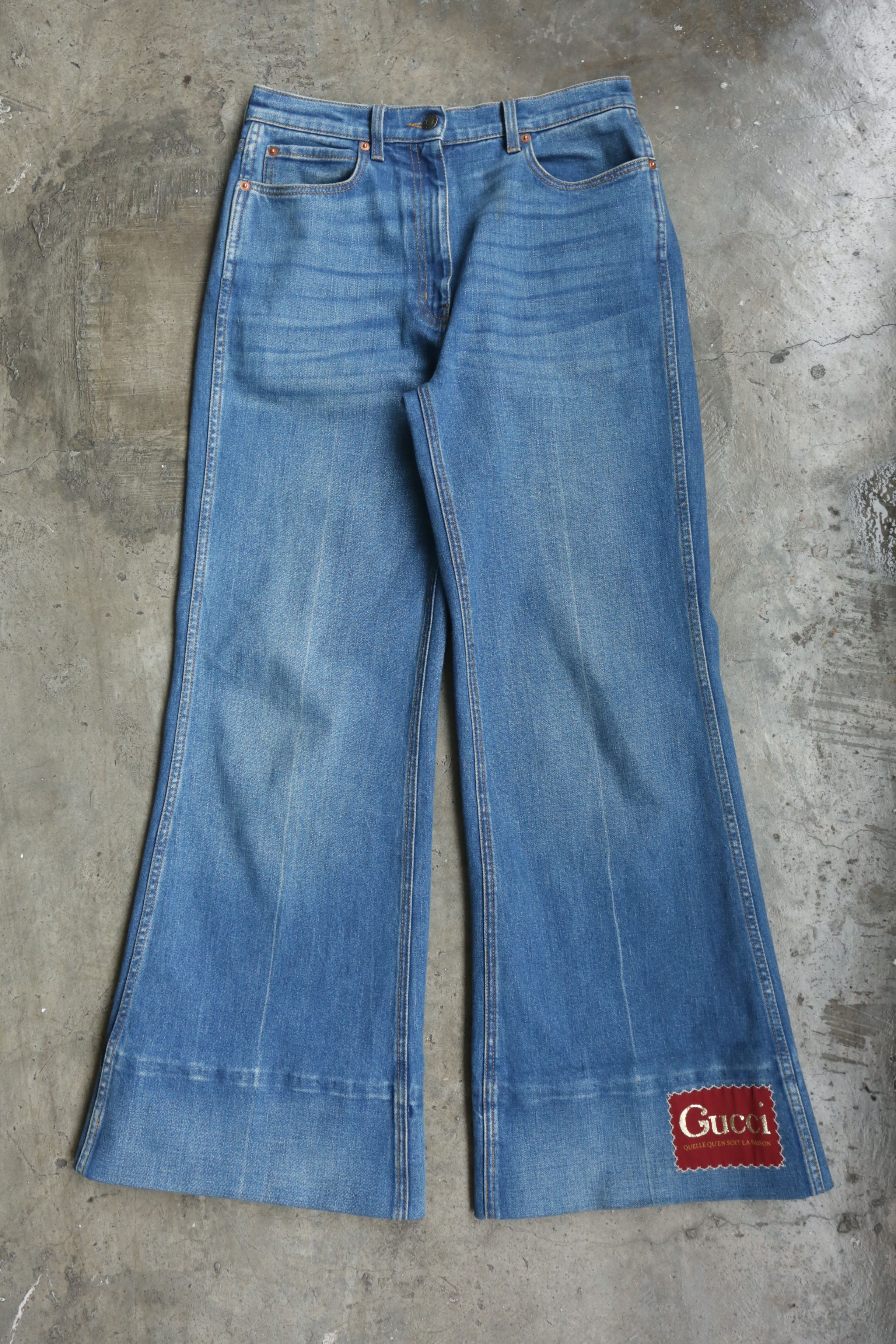 Gucci Gucci - Resort 2021 - Flared Denim Jeans Size US 26 / EU 42 - 1 Thumbnail