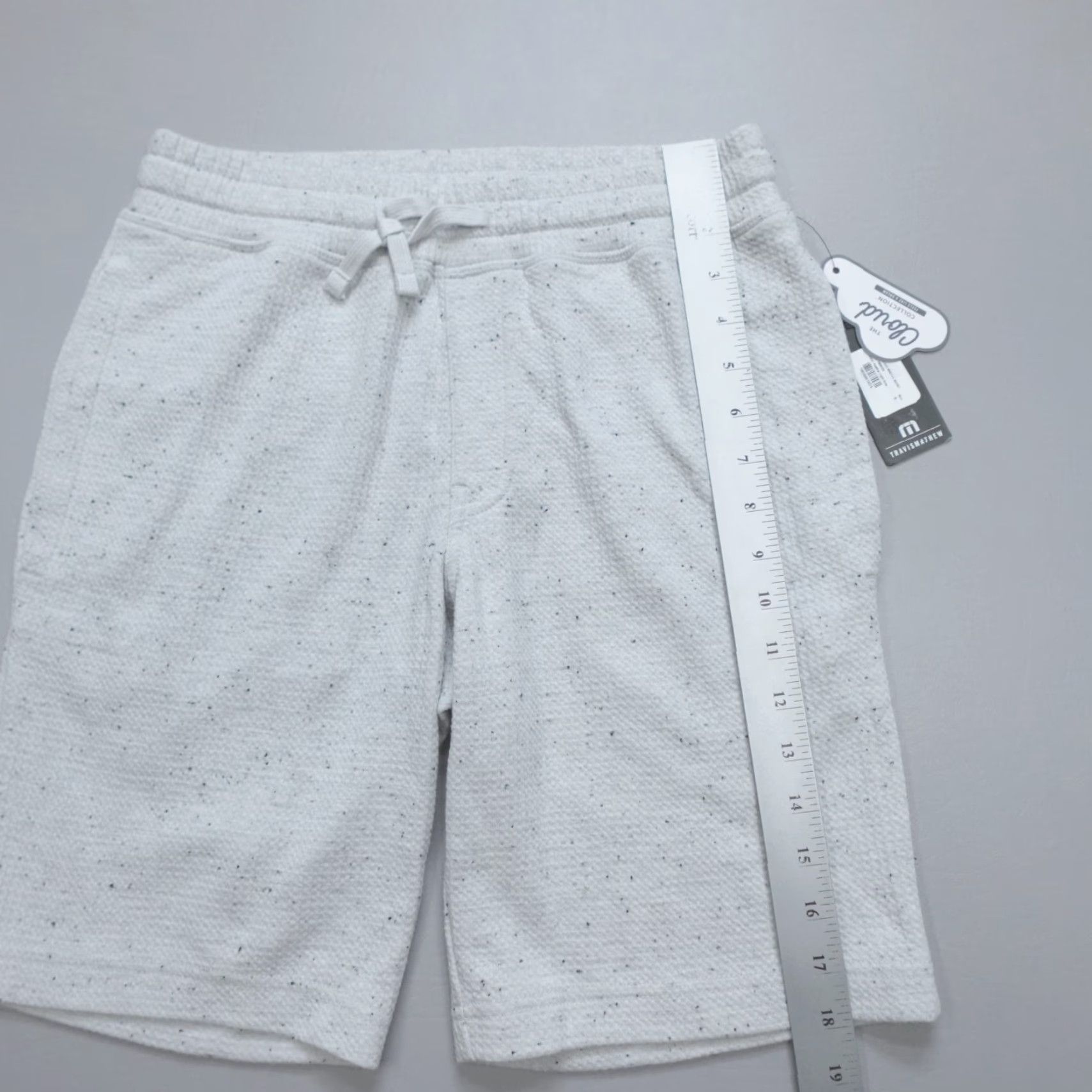TravisMathew Travis Mathew Cloud Waffle Shorts Heather Light Gray Drawstring Soft Mens Size S Size US 29 - 7 Thumbnail