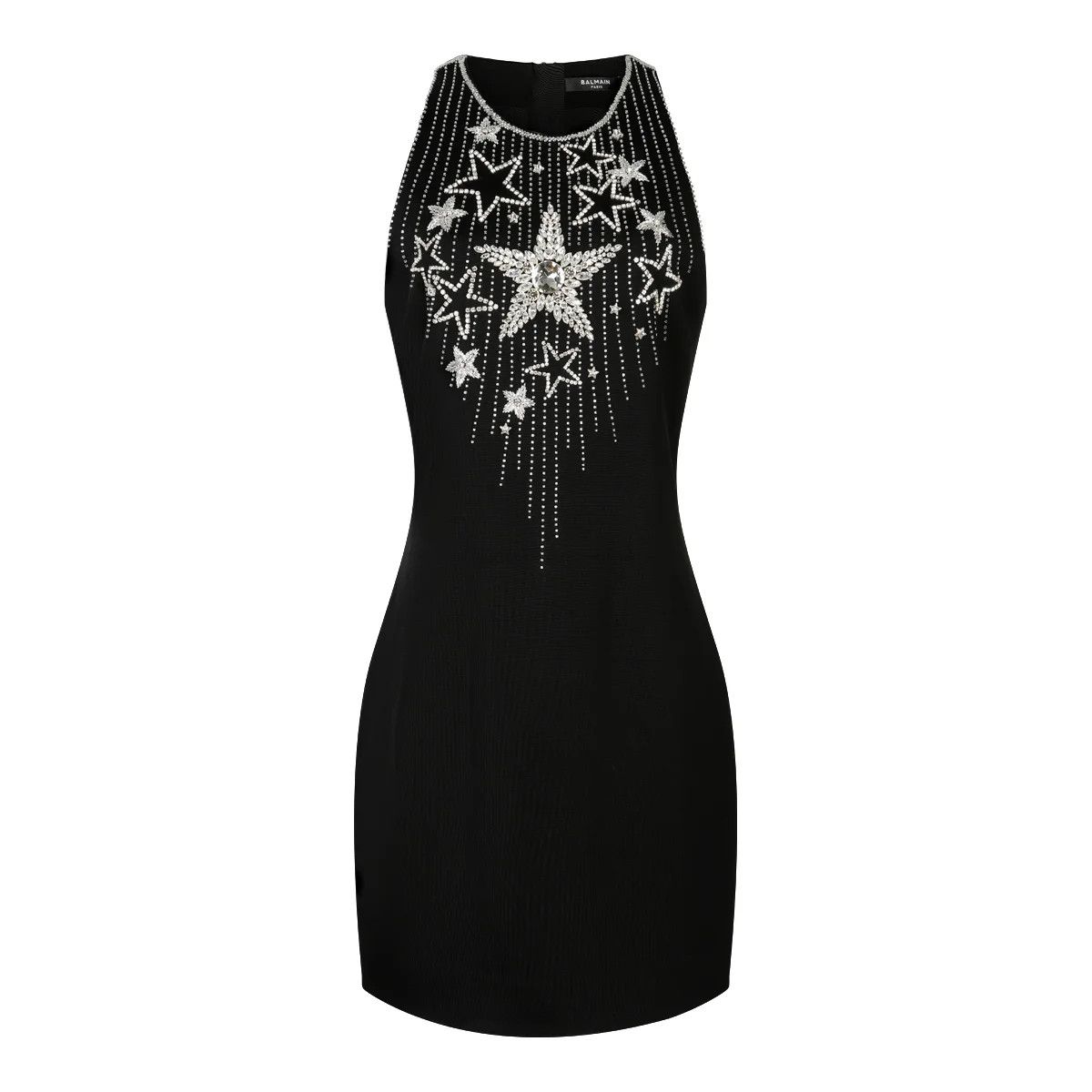 Balmain o1y0525 Mini Dress in Black Size M / US 6-8 / IT 42-44 - 1 Thumbnail