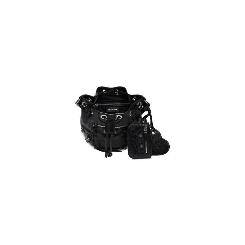 Balenciaga o1tr1nto1125 Size: OS / Le Cagole XS Bucket Bag in Black Size ONE SIZE - 6 Thumbnail