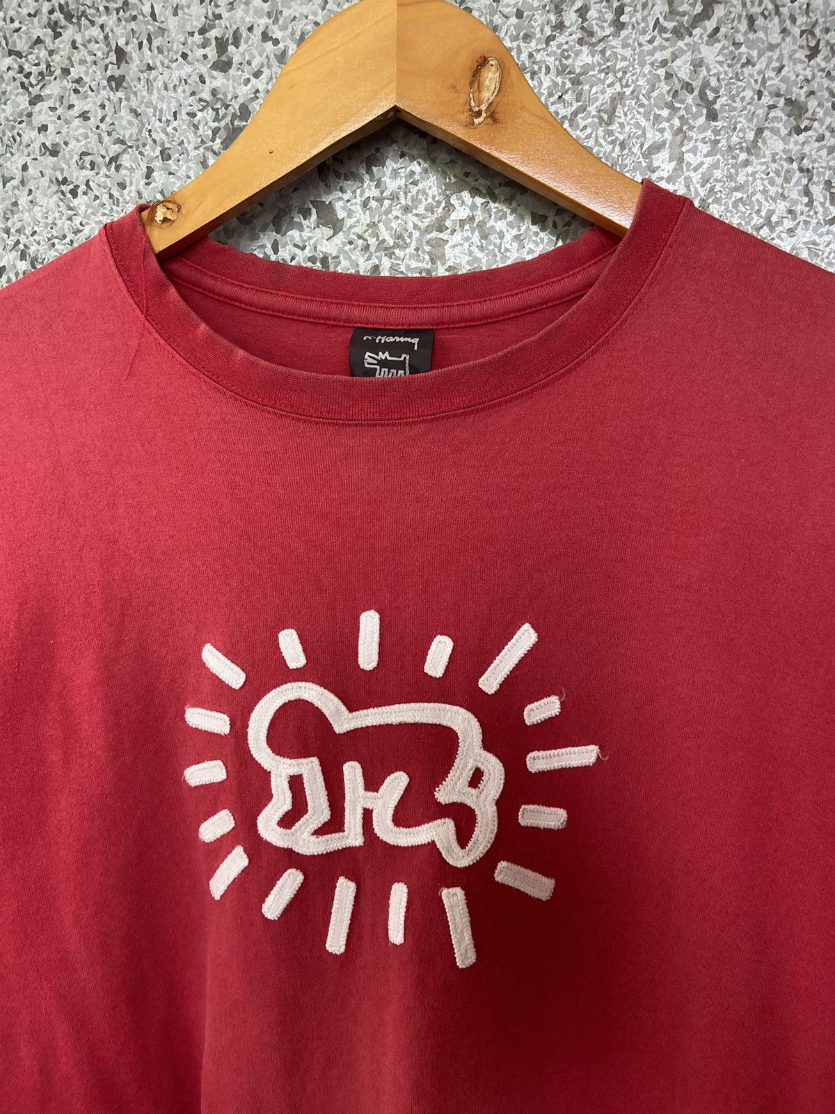 Keith Haring 🔥 Vtg 90s Vtg Keith Haring t shirt long sleeve distressed Size US M / EU 48-50 / 2 - 2 Thumbnail