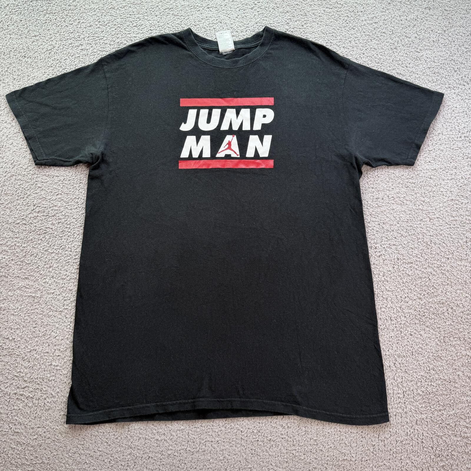 Jordan Brand Jordan Jumpman T Shirt Mens XL Black Red White Logo Nike Tee Size US XL / EU 56 / 4 - 1 Thumbnail