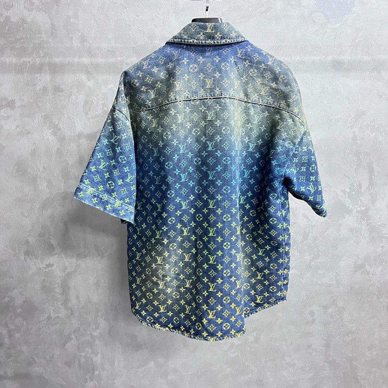 Louis Vuitton Louis Vuitton Blue Letter Logo Jacquard Single Breasted De Size US XL / EU 56 / 4 - 5 Thumbnail