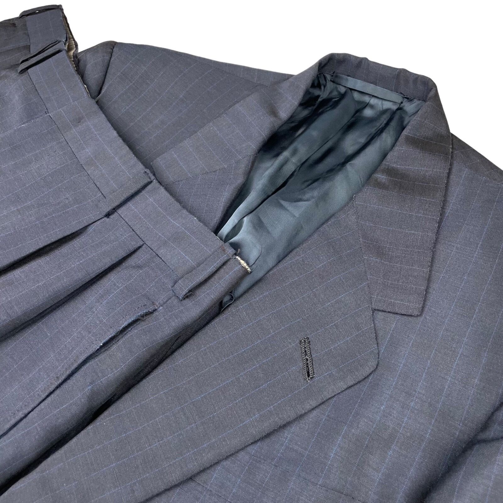 Oxxford Clothes VTG Oxxford Clothes Men's Manhattan Lightweight Suit Blue St Size 44R - 1 Thumbnail