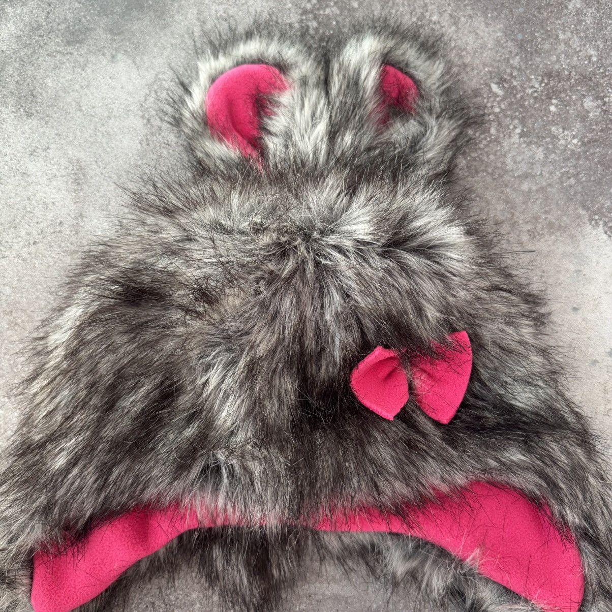 20471120 Vintage 2000's Faux Fur Y2K Ushanka Hat Size ONE SIZE - 2 Thumbnail