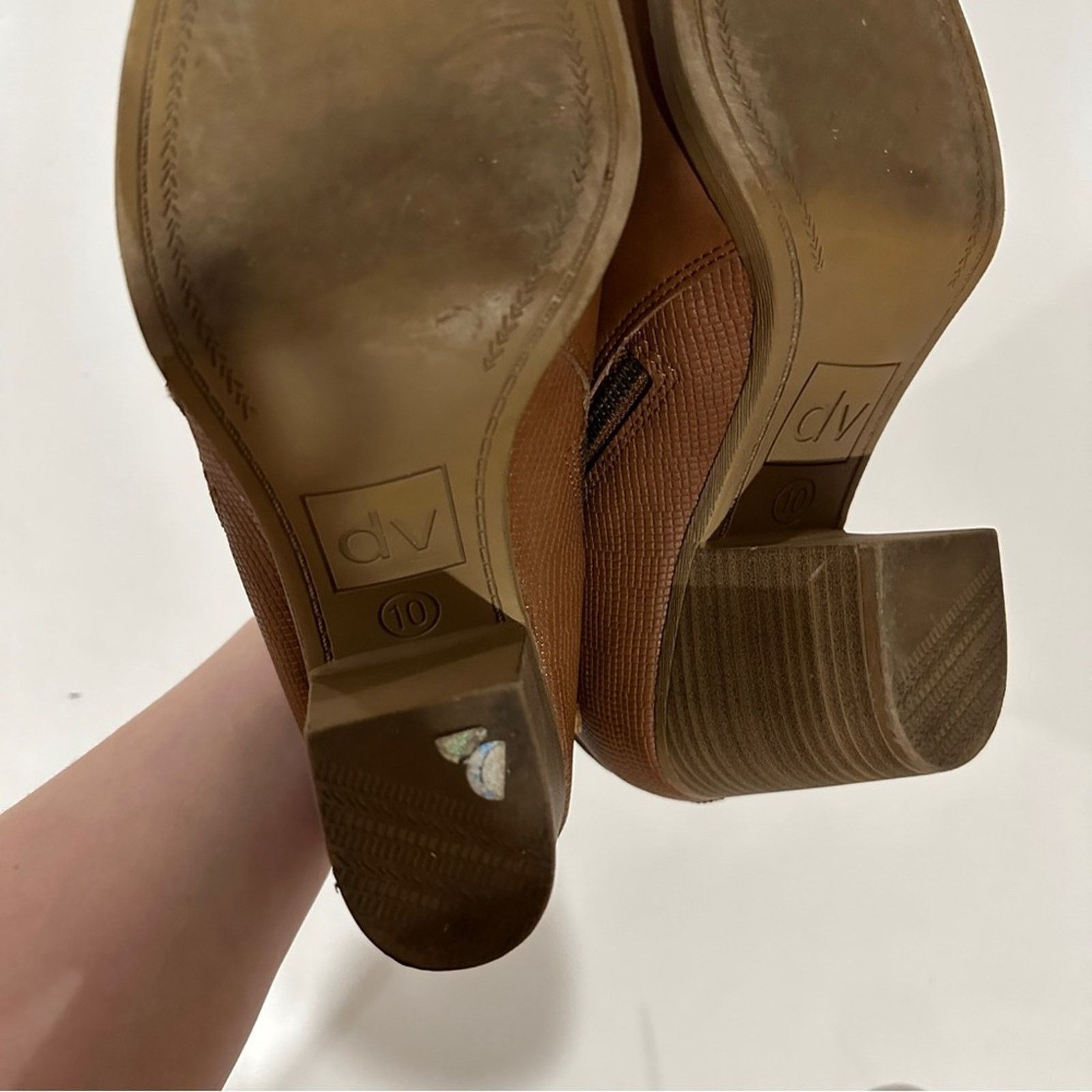 Dolce Vita DV Dolce Vita Brown Asymmetrical Zipper Heeled Booties Sz 10 Size US 10 / IT 40 - 9 Thumbnail